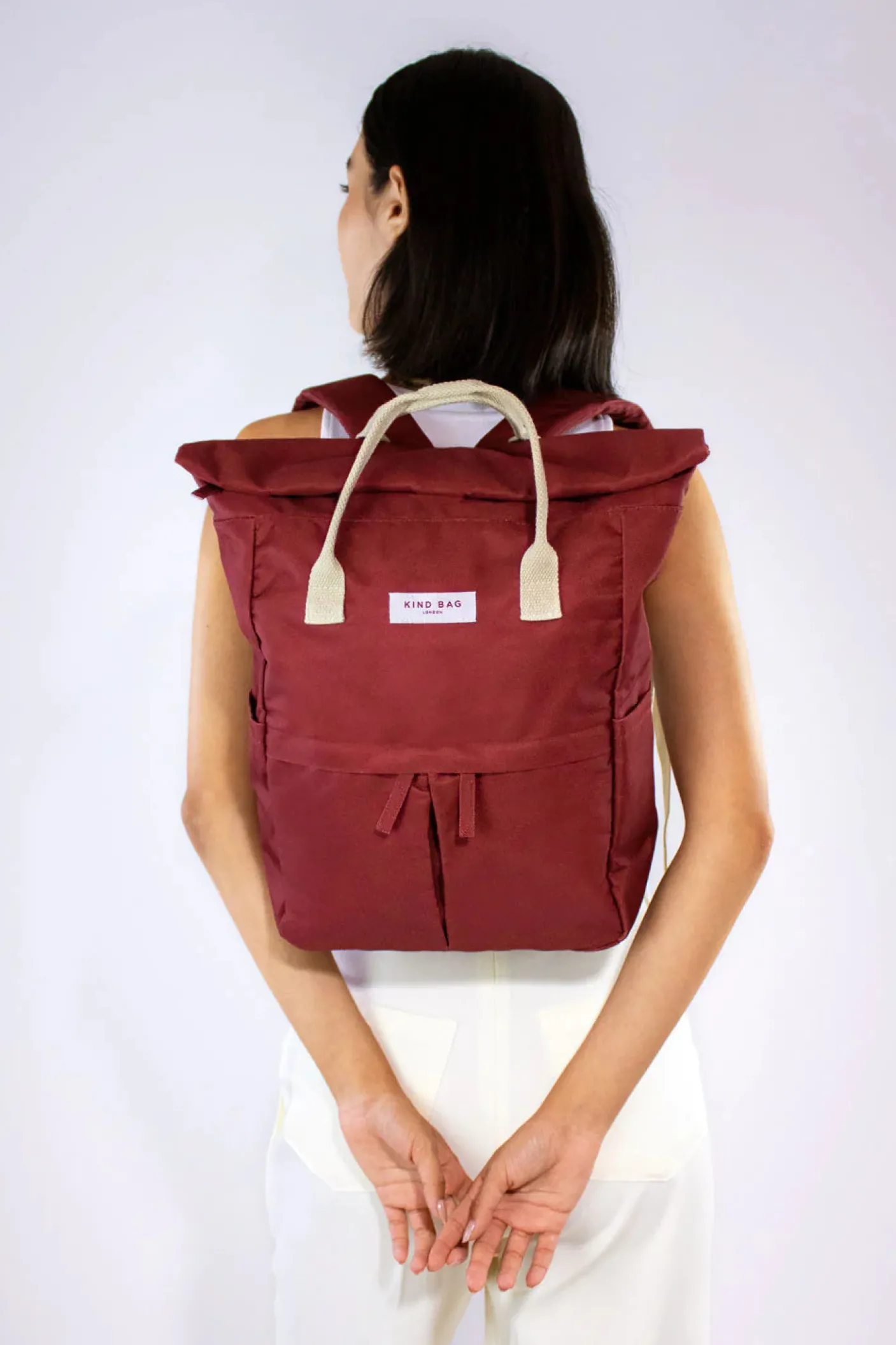 Burgundy Hackney Medium Backpack