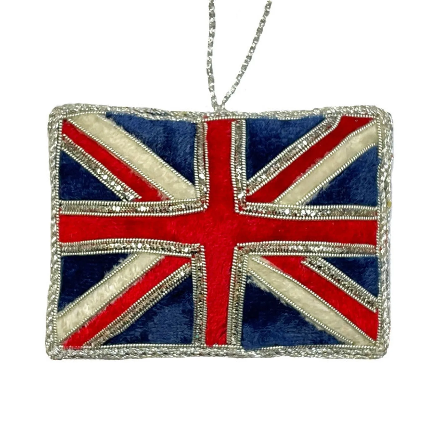 Union Jack Sparkly Flag Decoration
