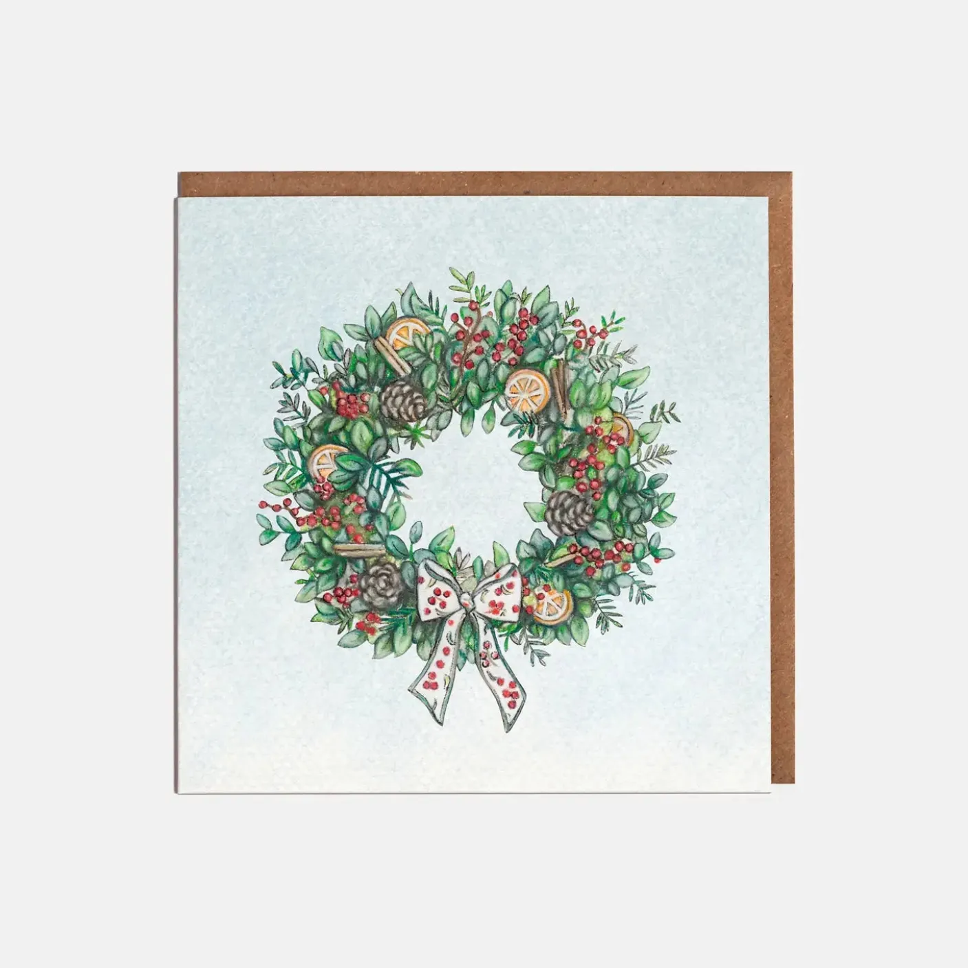 Wreath Christmas Card