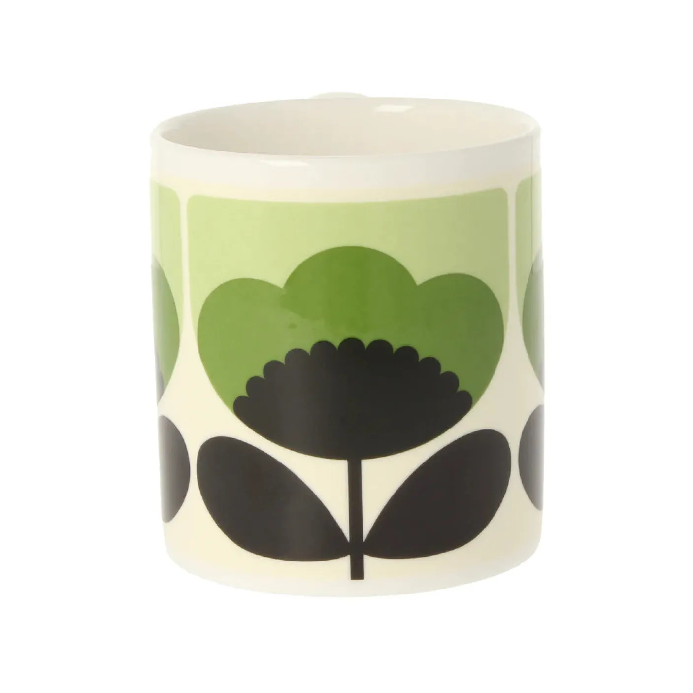 Orla Kiely Spring Bloom Green Bone China Mug