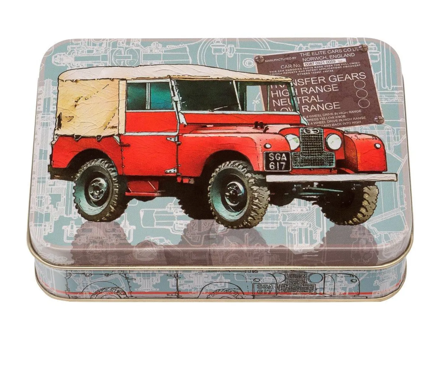 Off Road Small Rectangular Tin