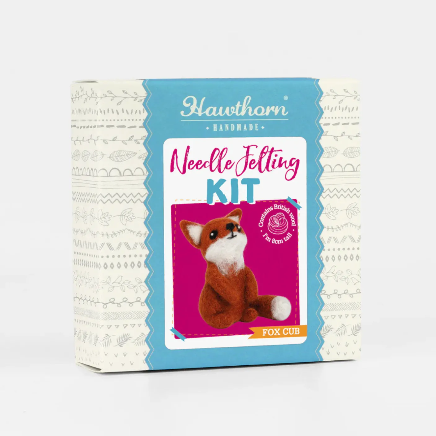 Fox Cub Mini Needle Felting Kit