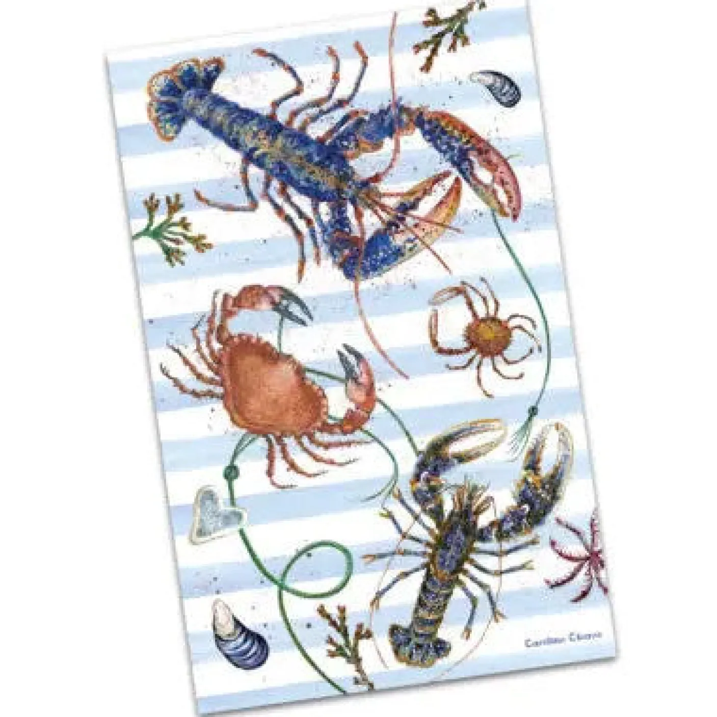 Fruits of the Sea Tea Towel