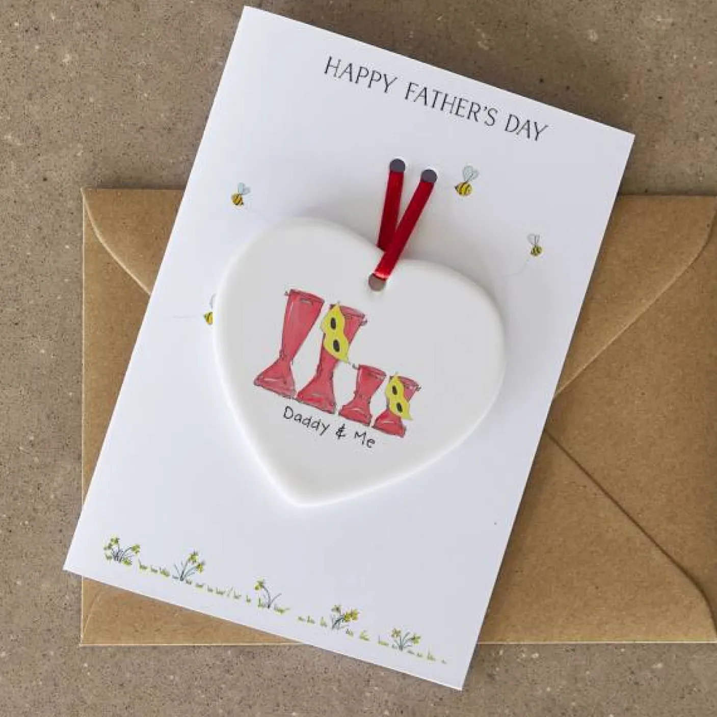 Daddy & Me Superhero Keepsake Father's Day Card