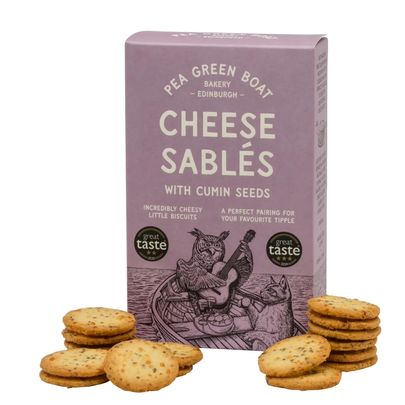 Pea Green Boat Bakery Cheese Sablés with Cumin Seeds