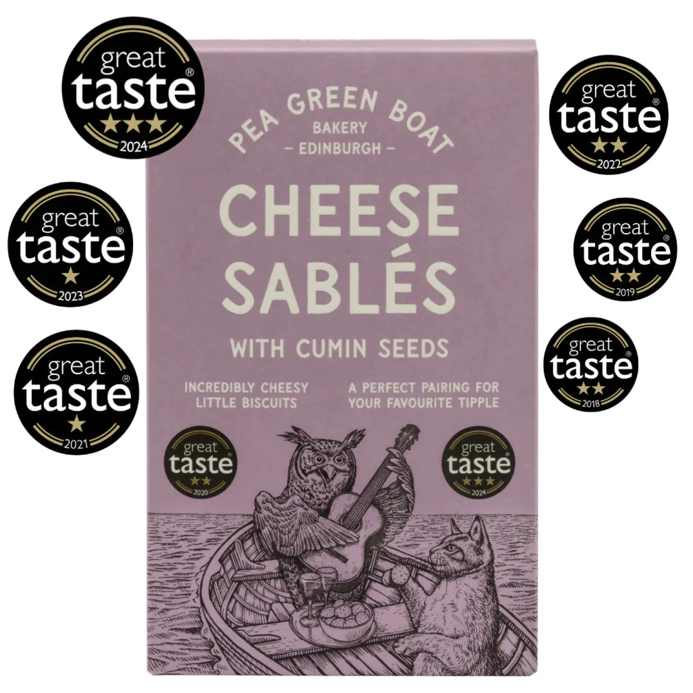 Pea Green Boat Bakery Cheese Sablés with Cumin Seeds