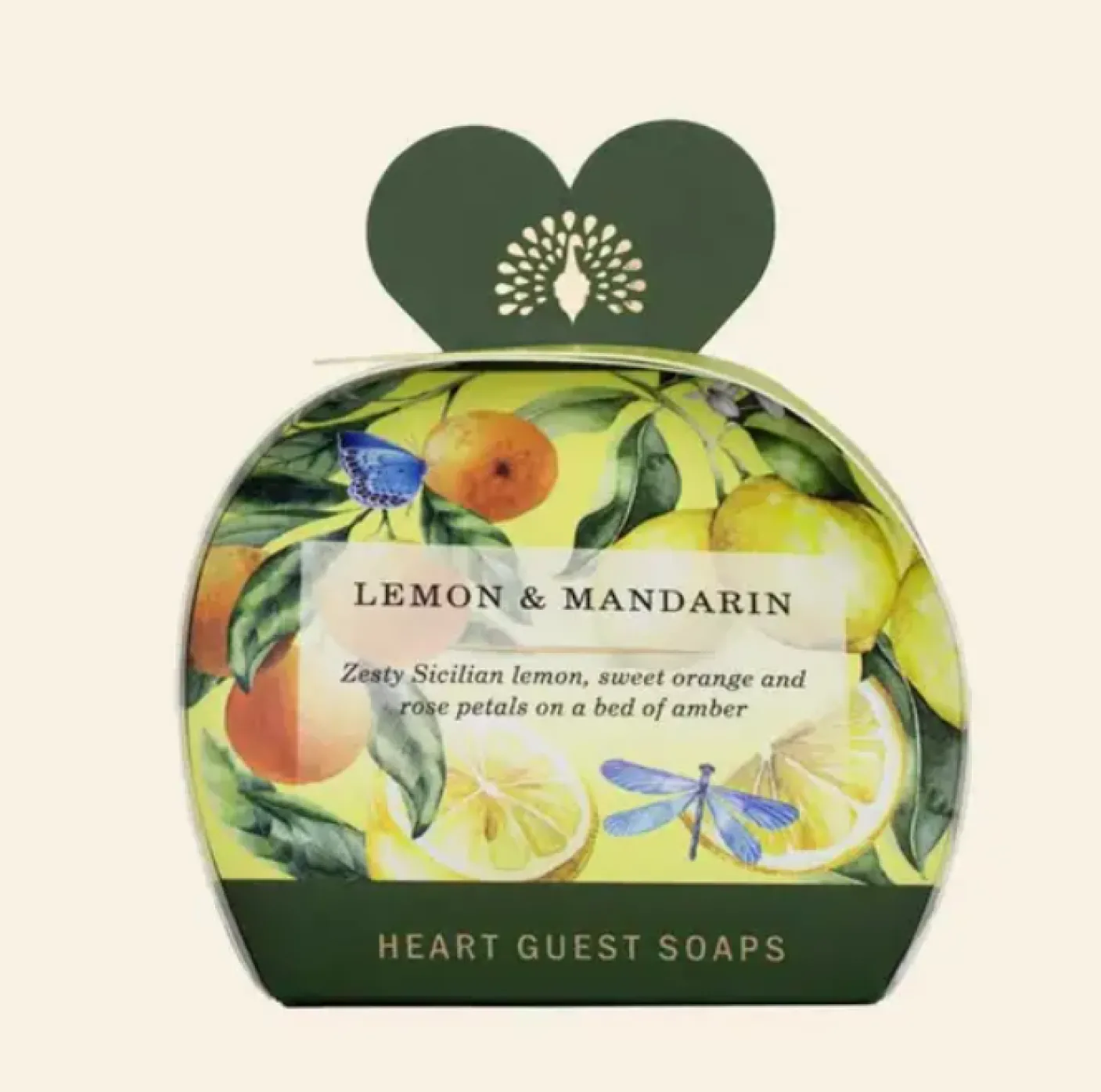 Signature Lemon and Mandarin Heart Guest Soaps