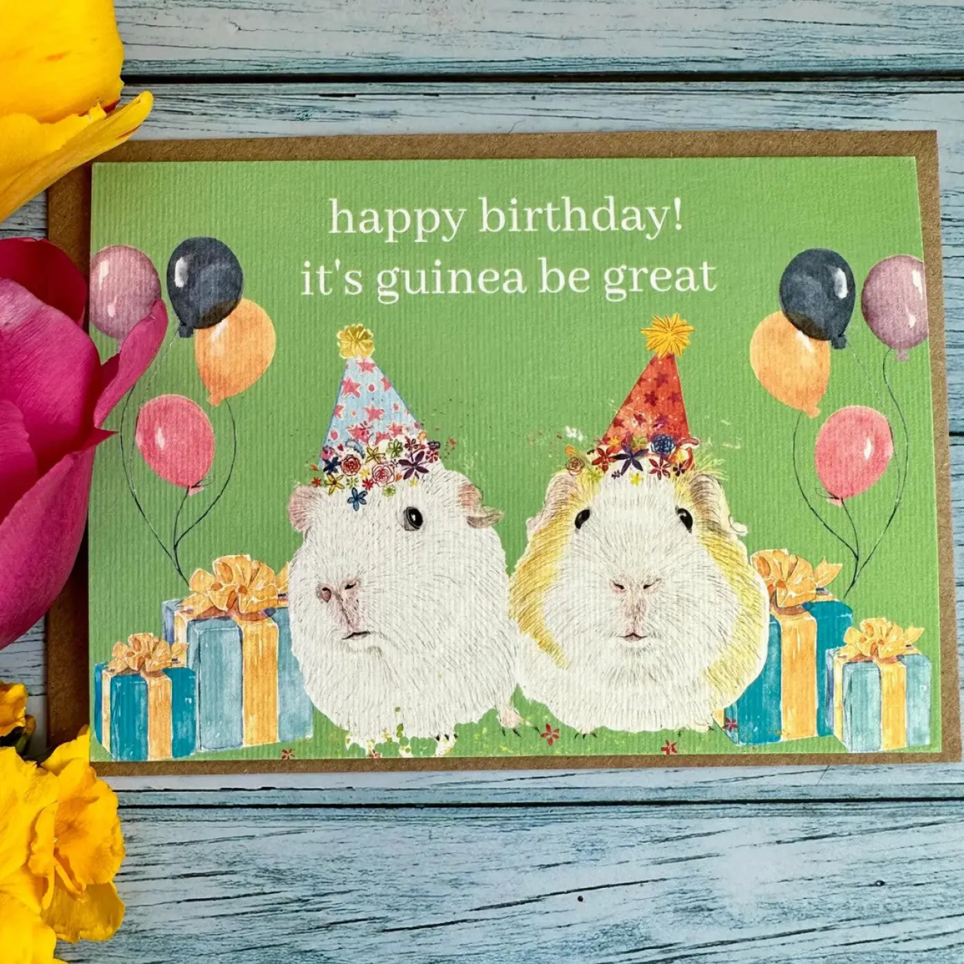 Birthday Guinea Pigs Eco-Card