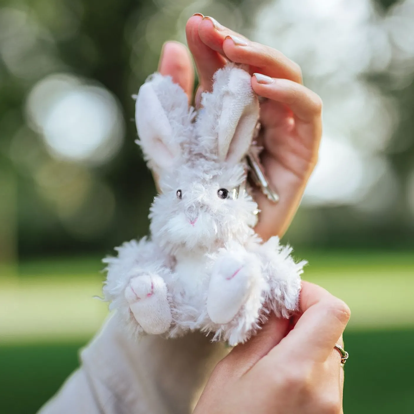 'Rowan' Hare Plush Character Keyring