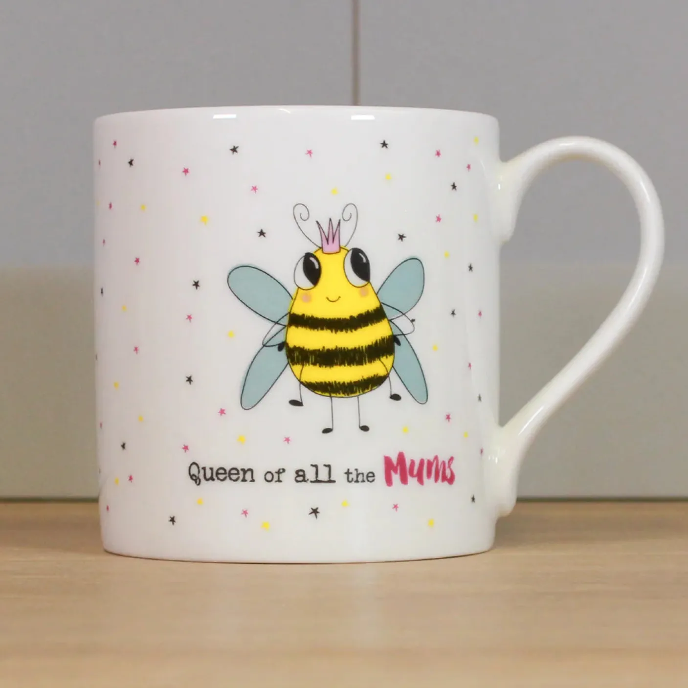 Queen of All the Mums Bone China Mug