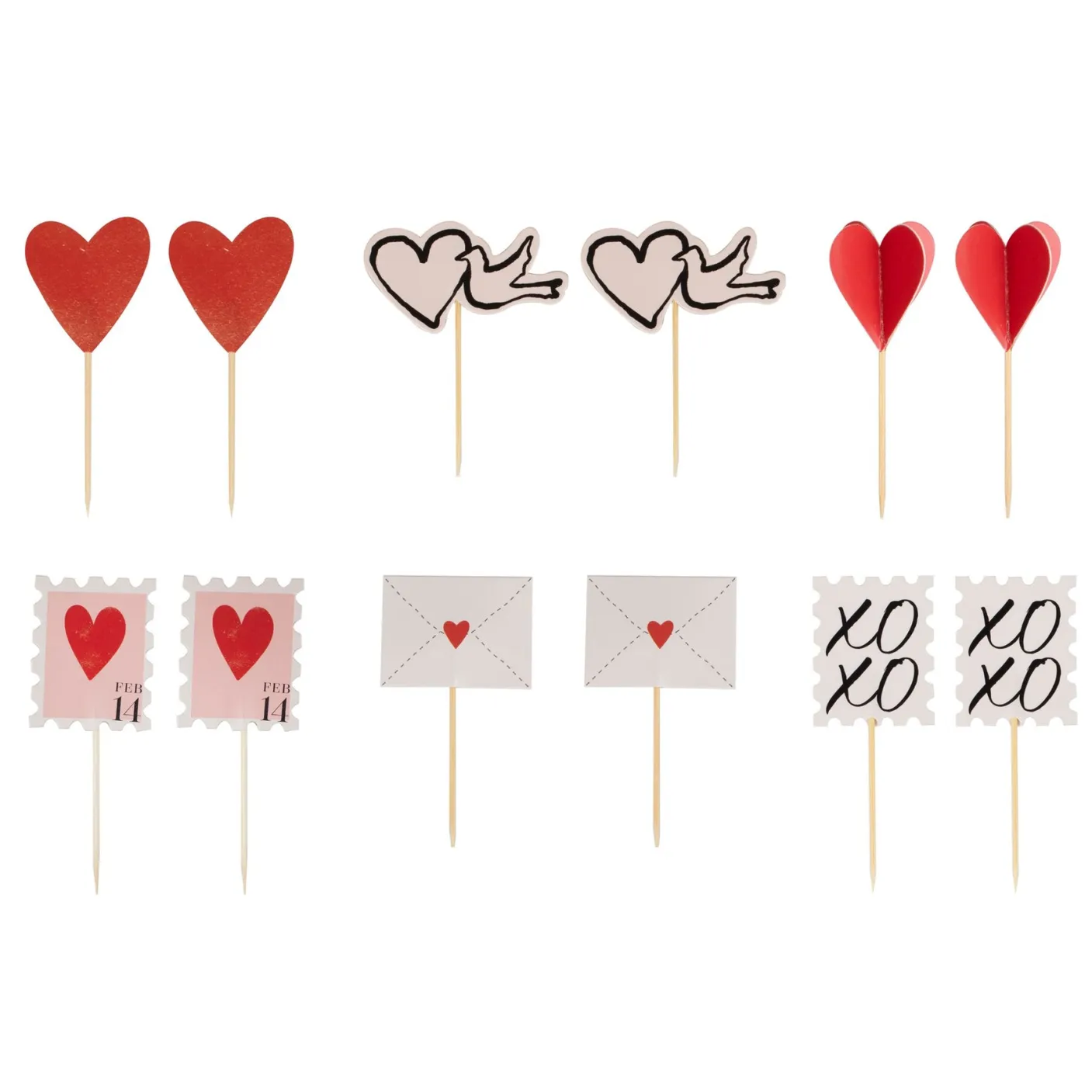 Valentines Cupcake Toppers