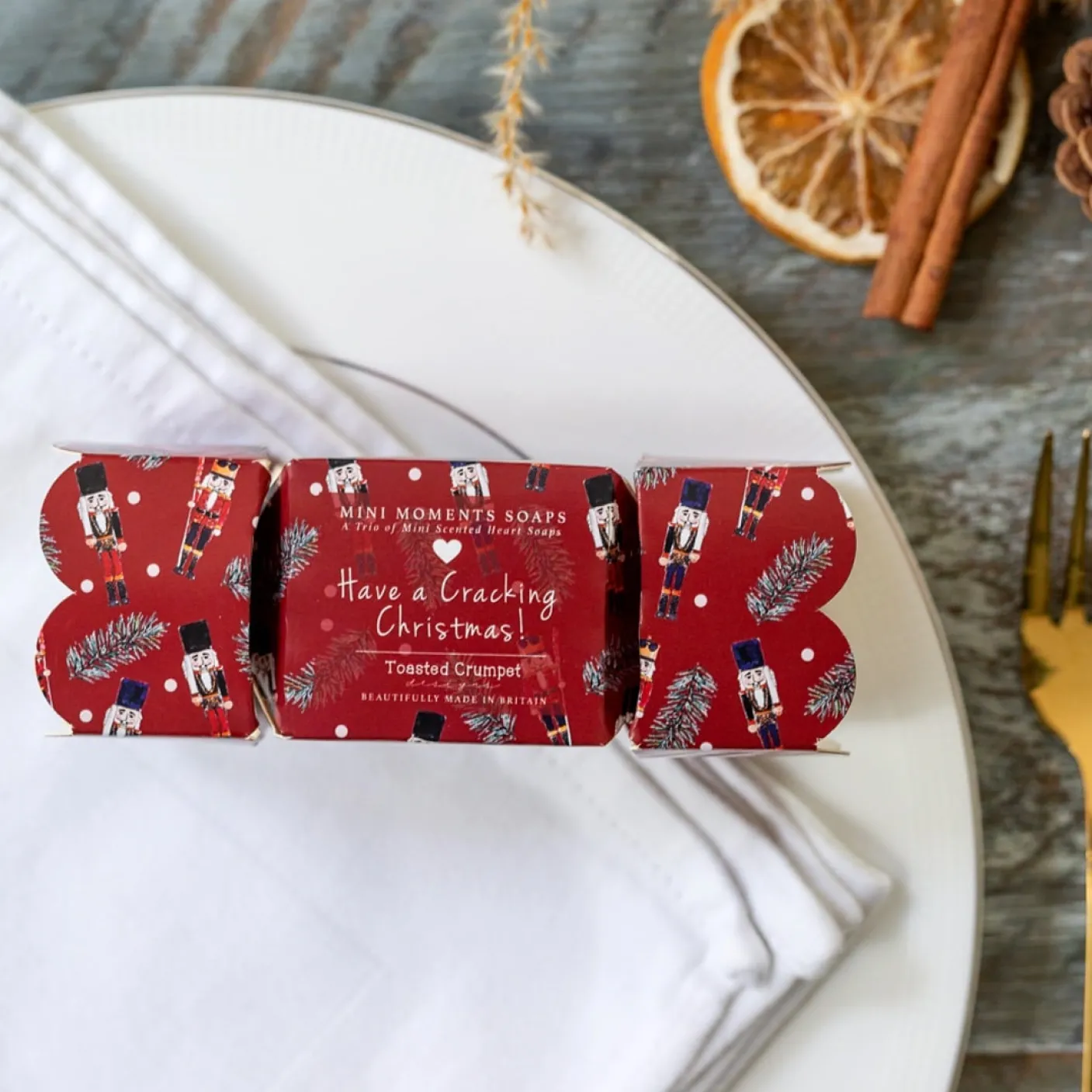 Nutcracker Mini Moments Boxed Trio of Heart Soaps