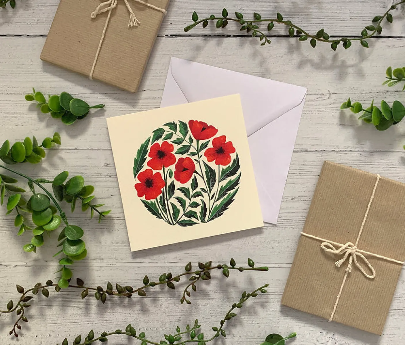 Poppies Greeting Card