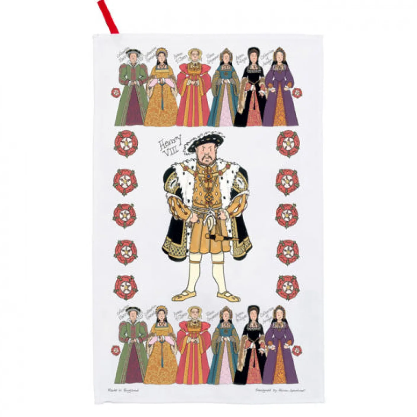Henry VIII & His Wives Tea Towel