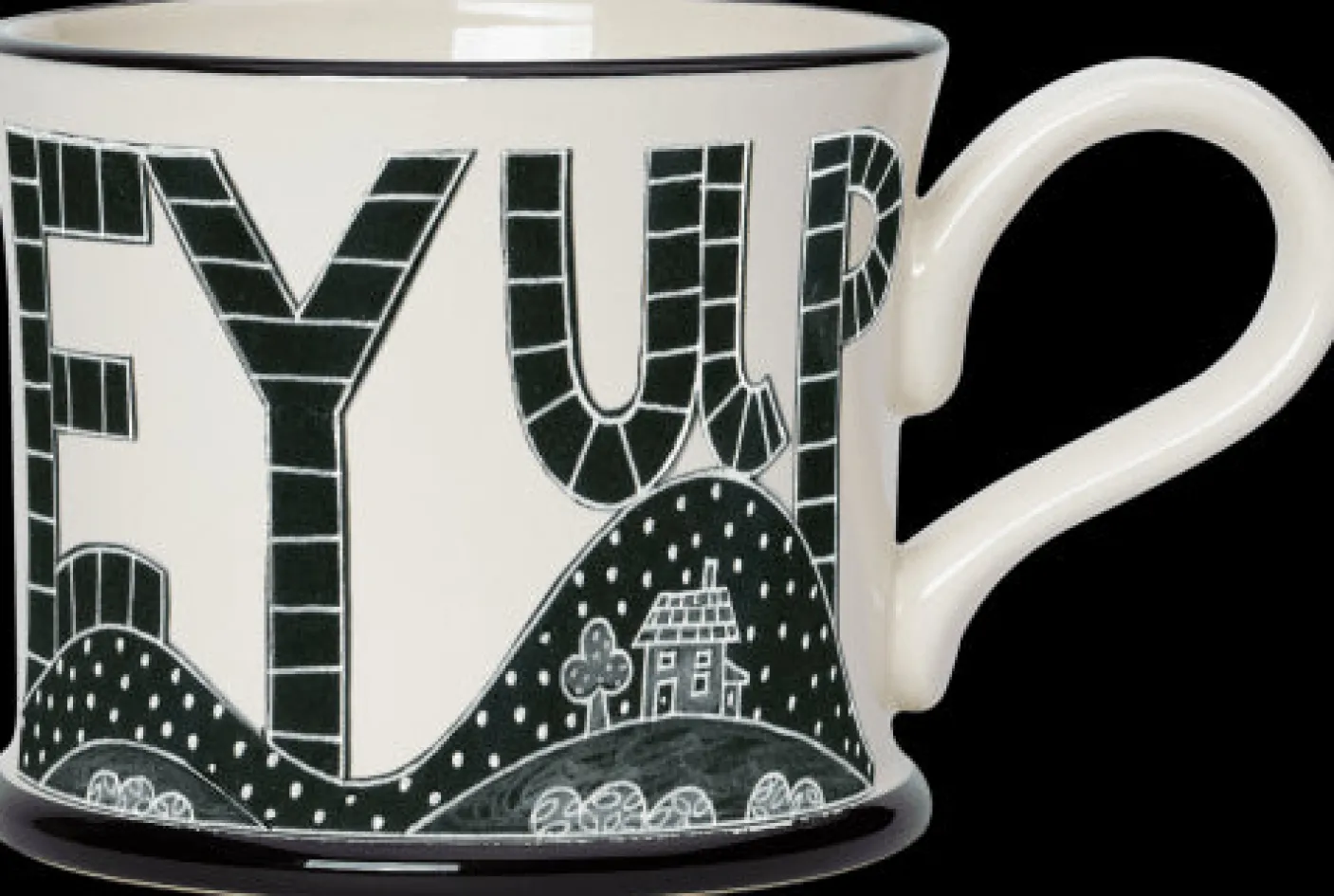 Ey Up Mug by Moorland Pottery