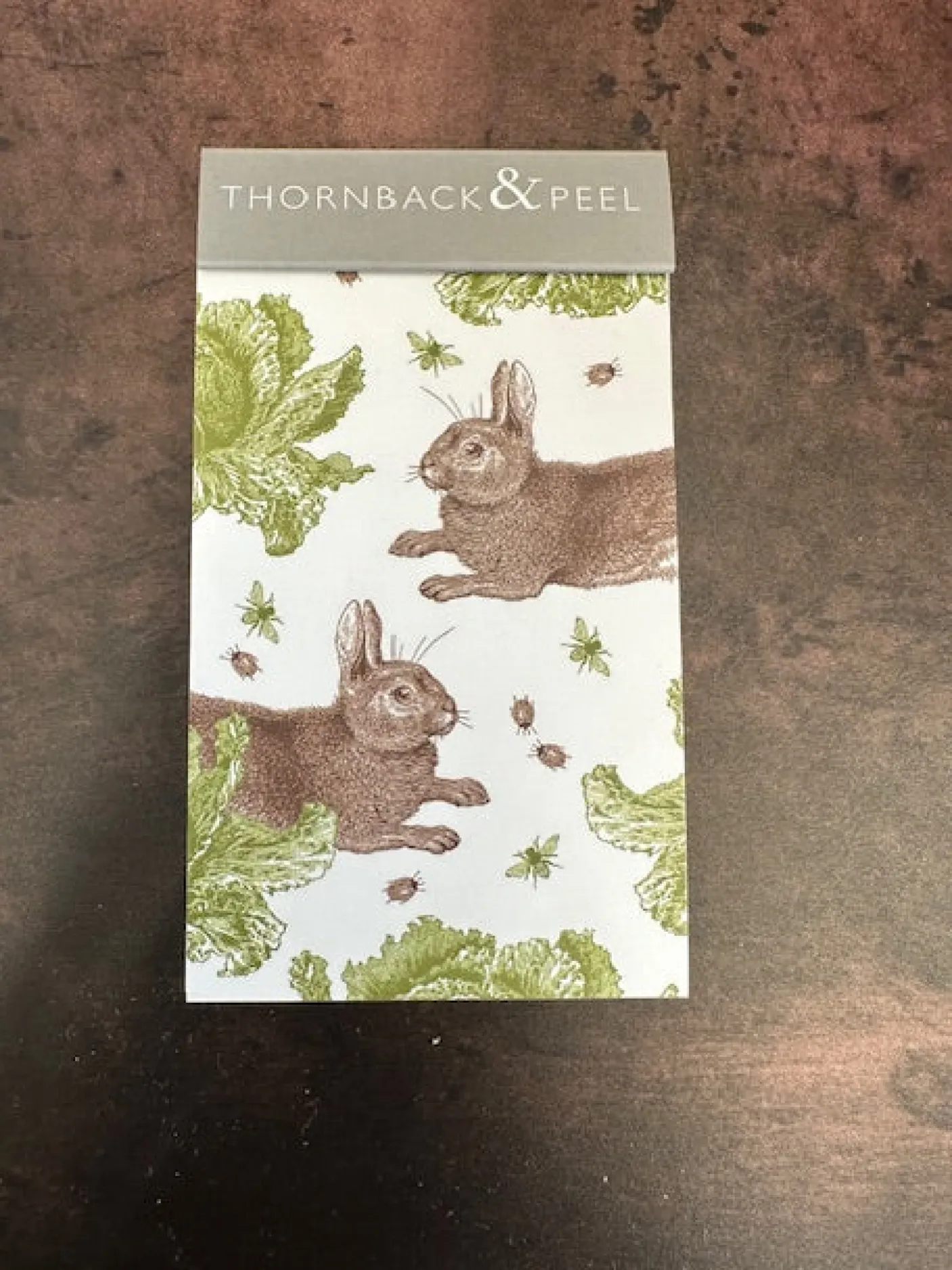 Rabbit & Cabbage Mini Notepad