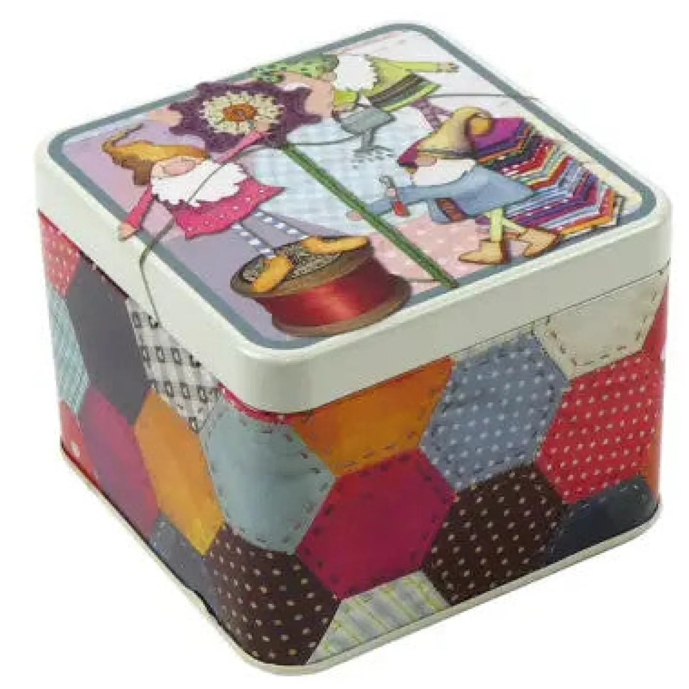 Crafting Gnomes Small Square Tin