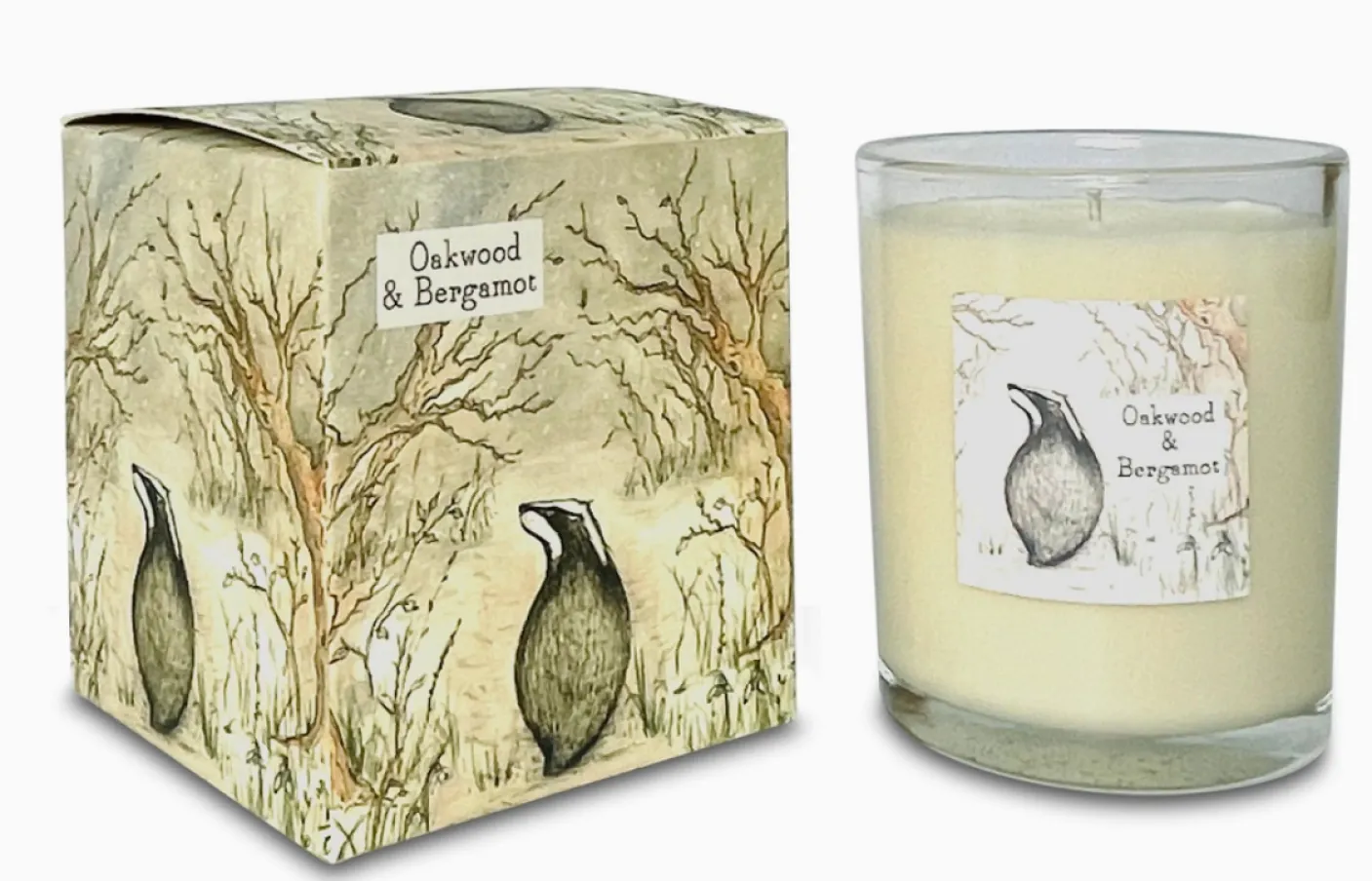 Oakwood & Bergamot Candle - Badger