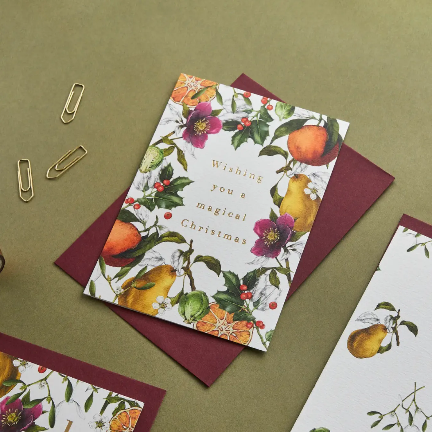 Wishing You a Magical Christmas - 'Winter Decadence' Card