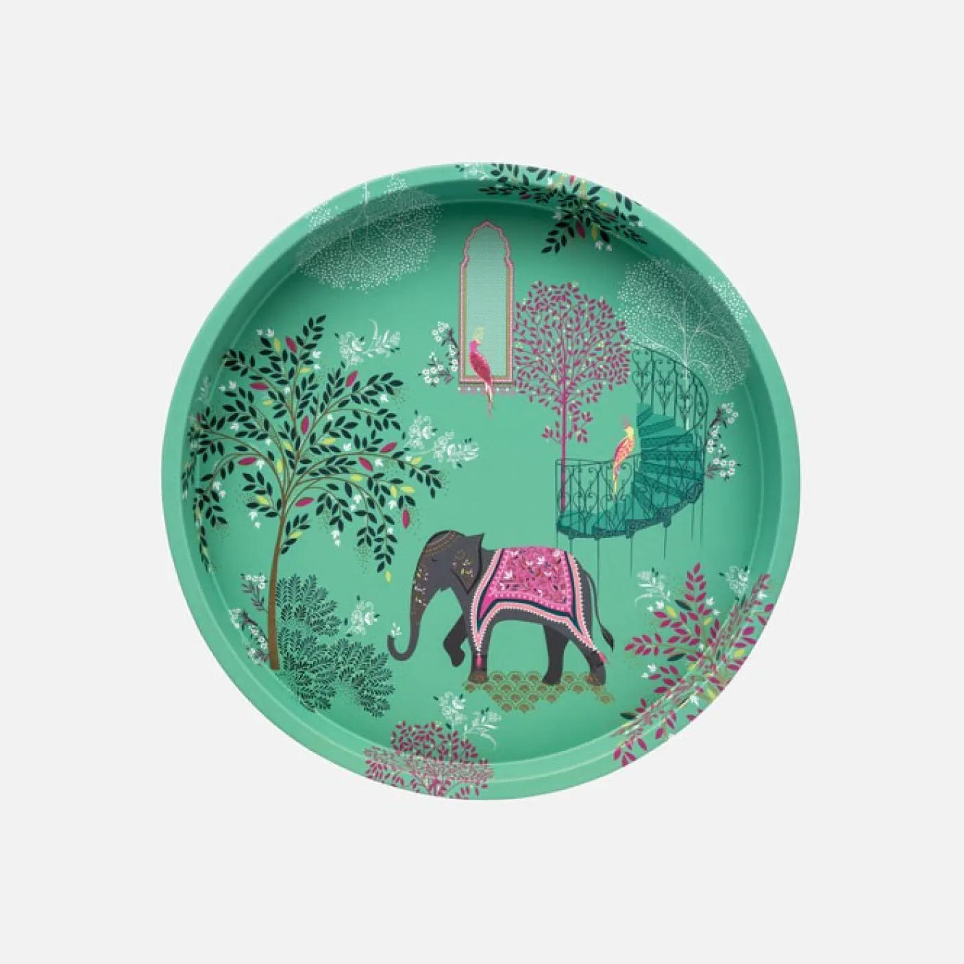 Elephant's Oasis Garden Deepwell Tin Tray