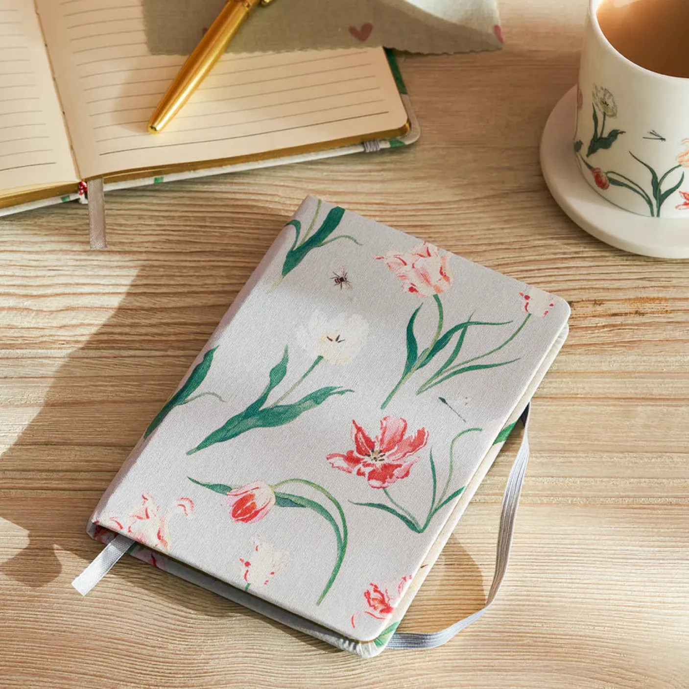 Tulips B6 Fabric Notebook