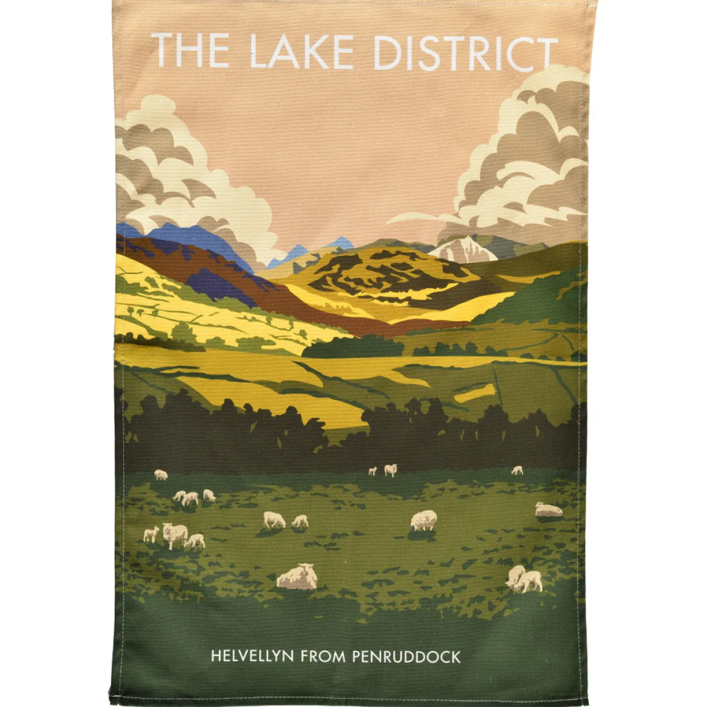 Lake District Helvellyn Tea Towel