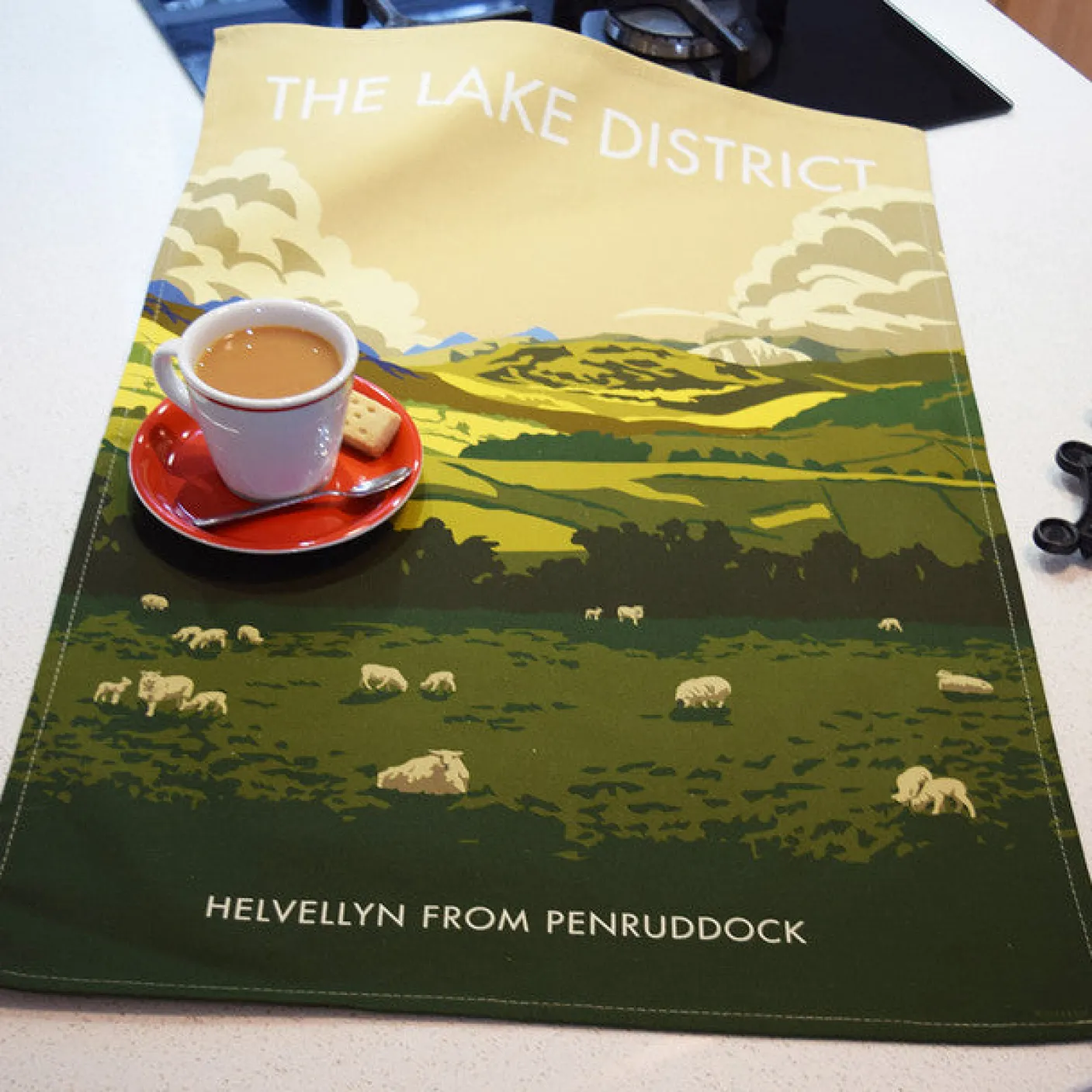 Lake District Helvellyn Tea Towel