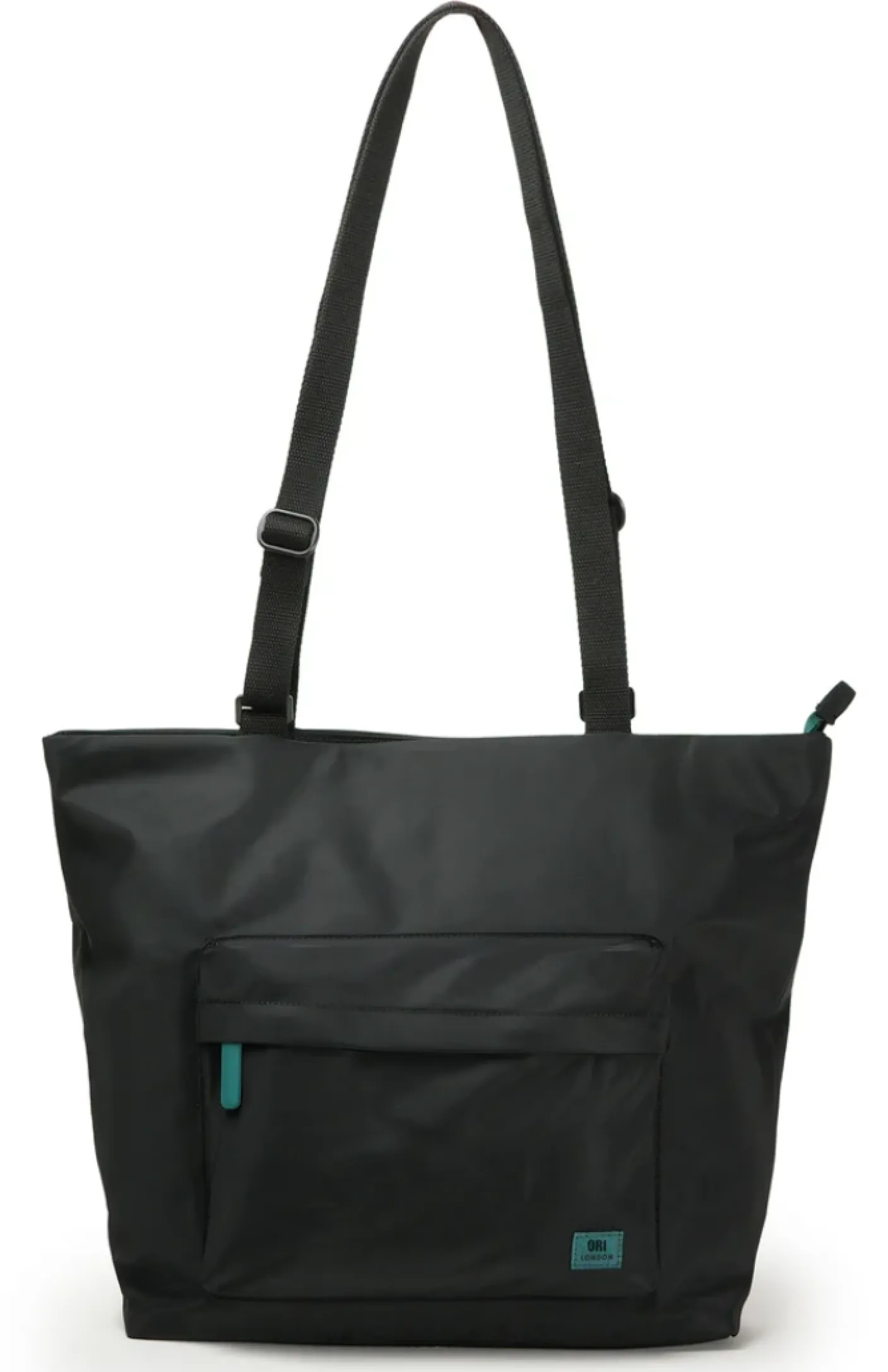 Trafalgar Tote B All Black Teal Capsule Recycled Cavas Tote- Medium
