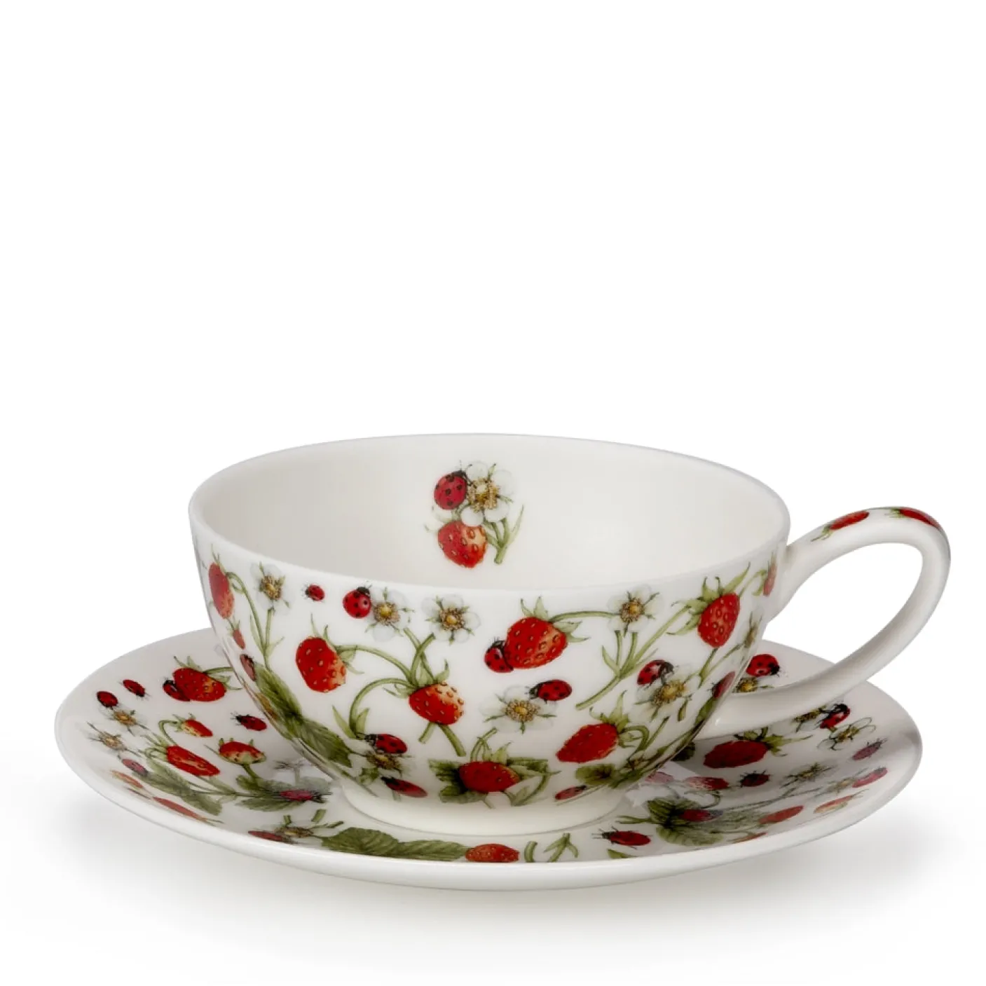 Dovedale Strawberry Teacup & Saucer