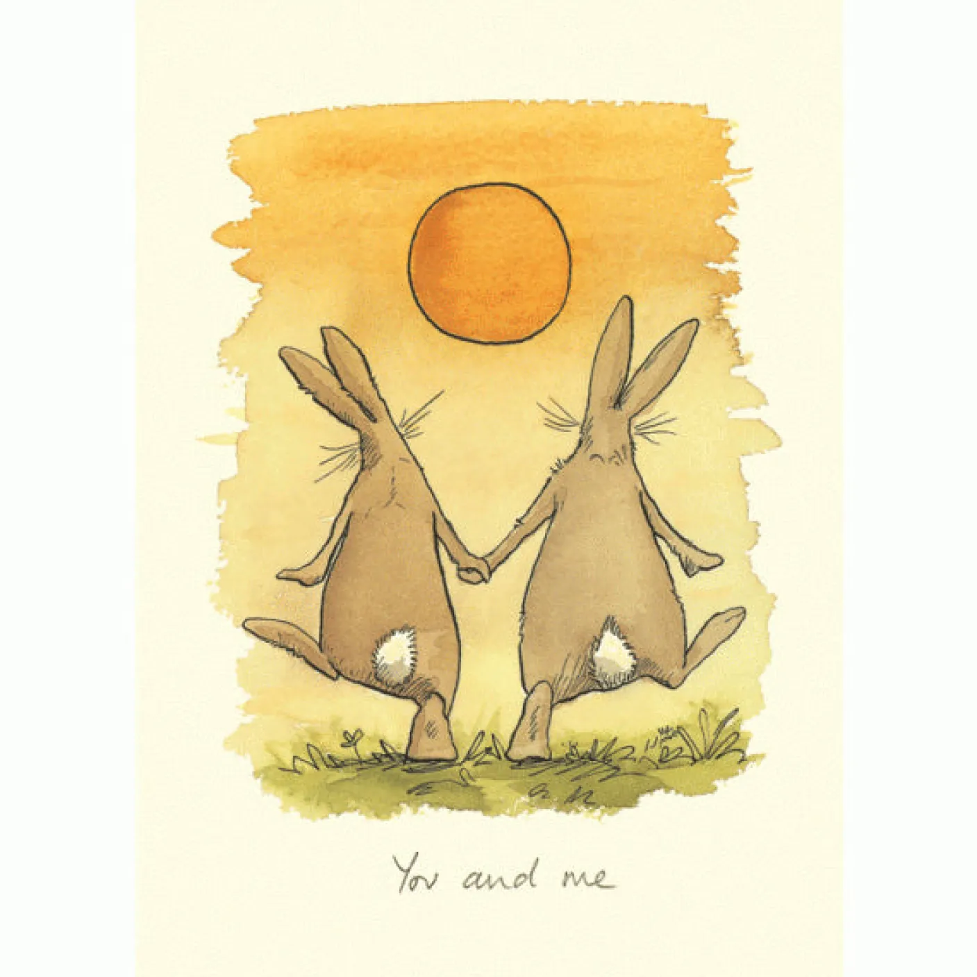 You and Me Greetings Card