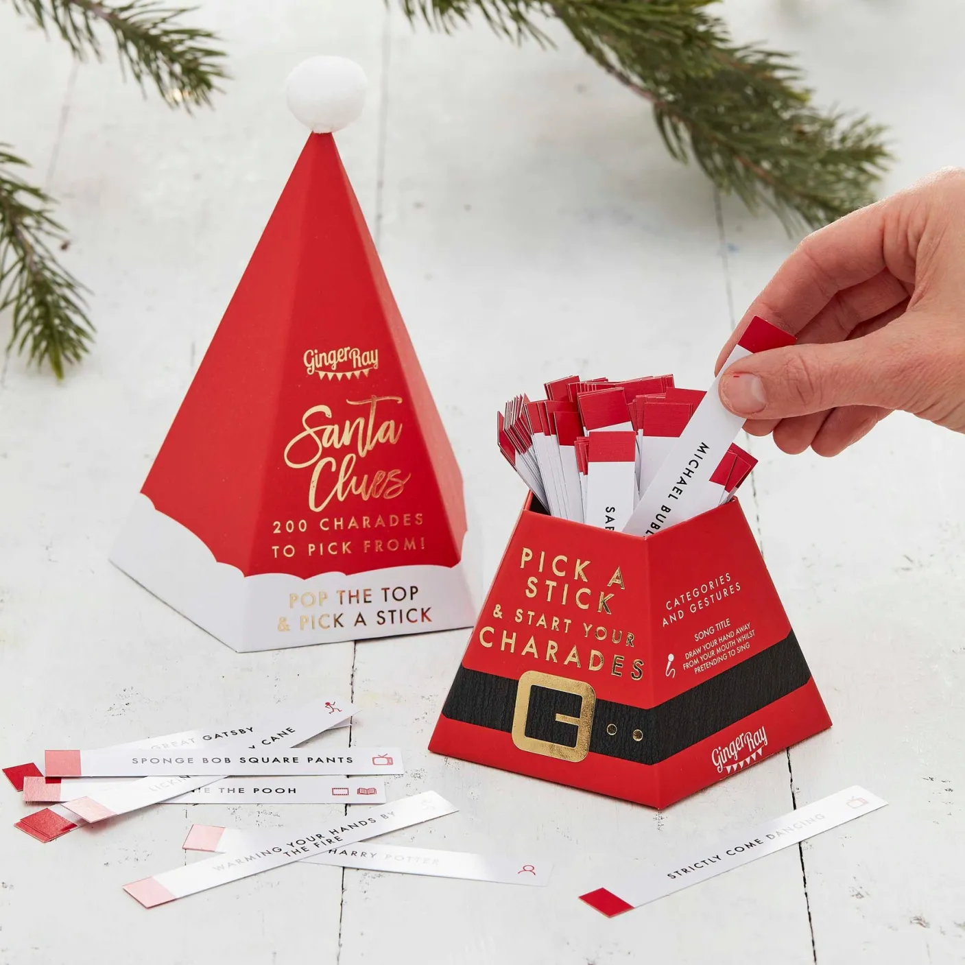 Santa Hat Christmas Charades Family Party Game