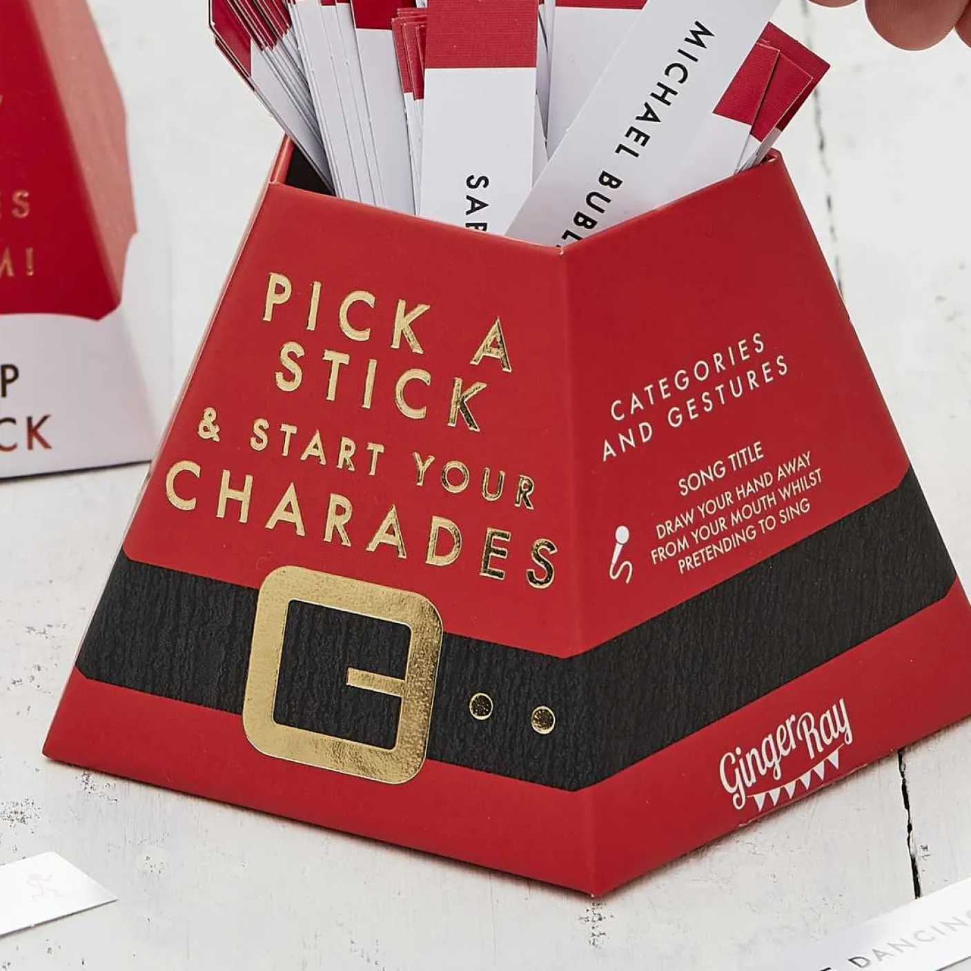 Santa Hat Christmas Charades Family Party Game