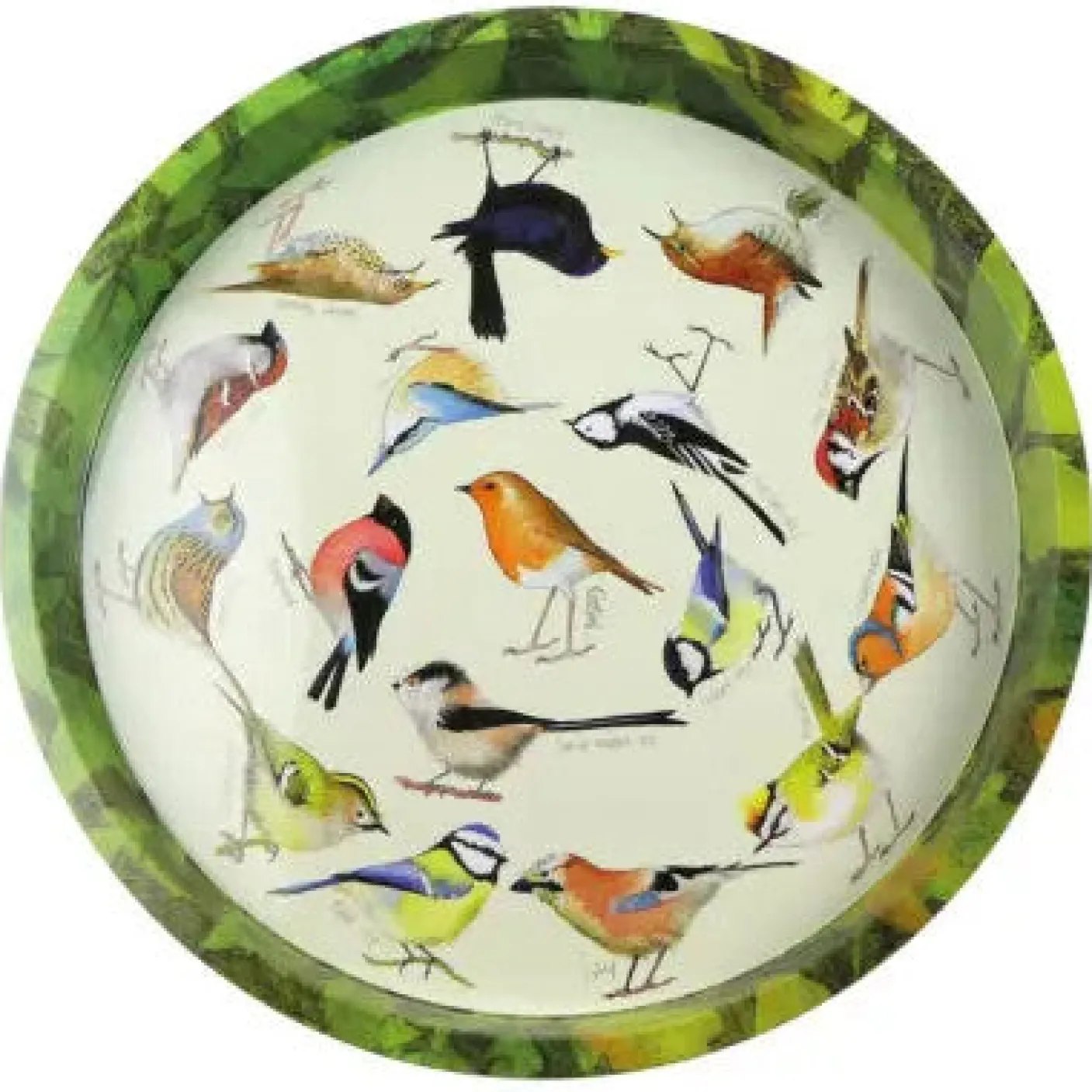 British Birds Round Tin Tray