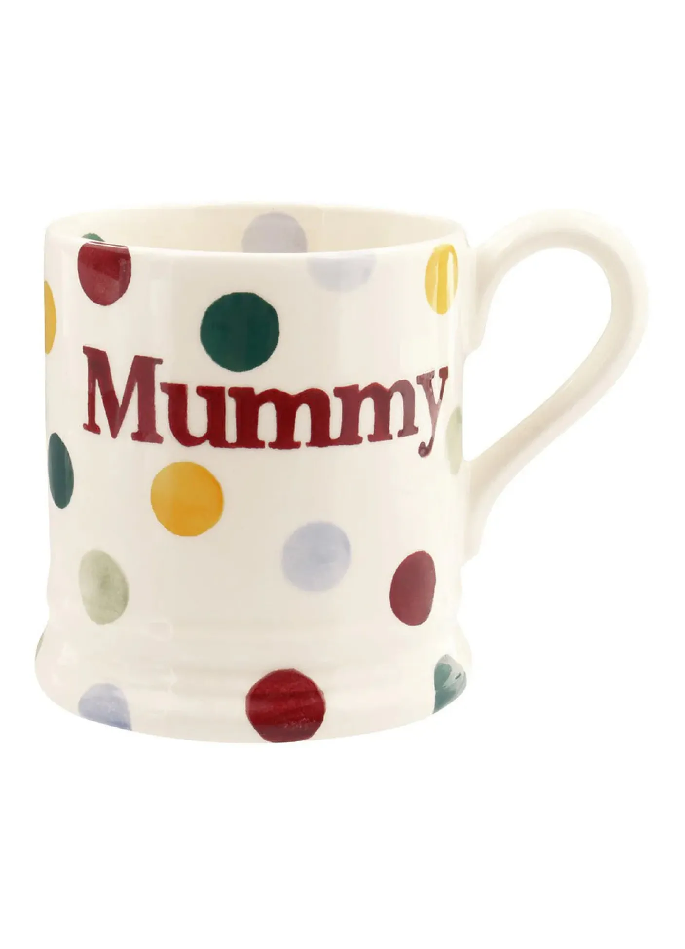 Polka Dot 'Mummy' 1/2 Pint Mug