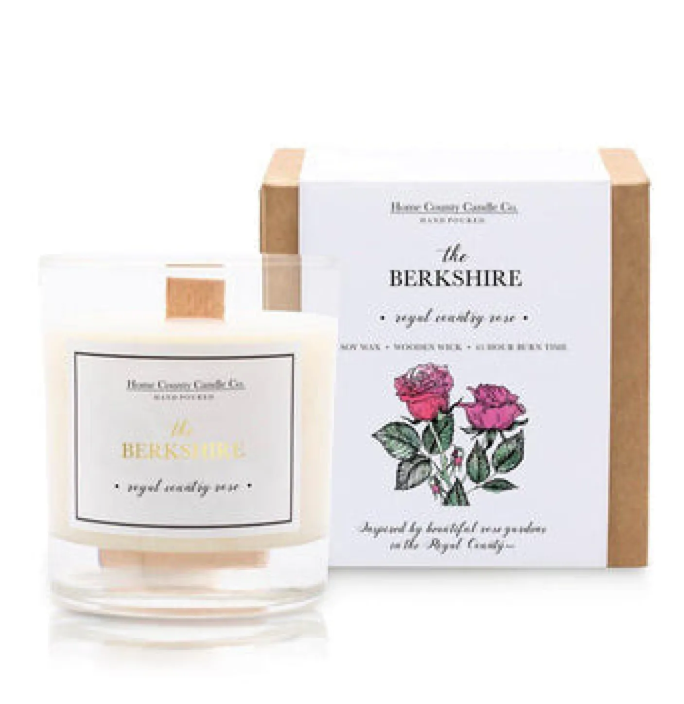 The Berkshire Royal County Rose Candle