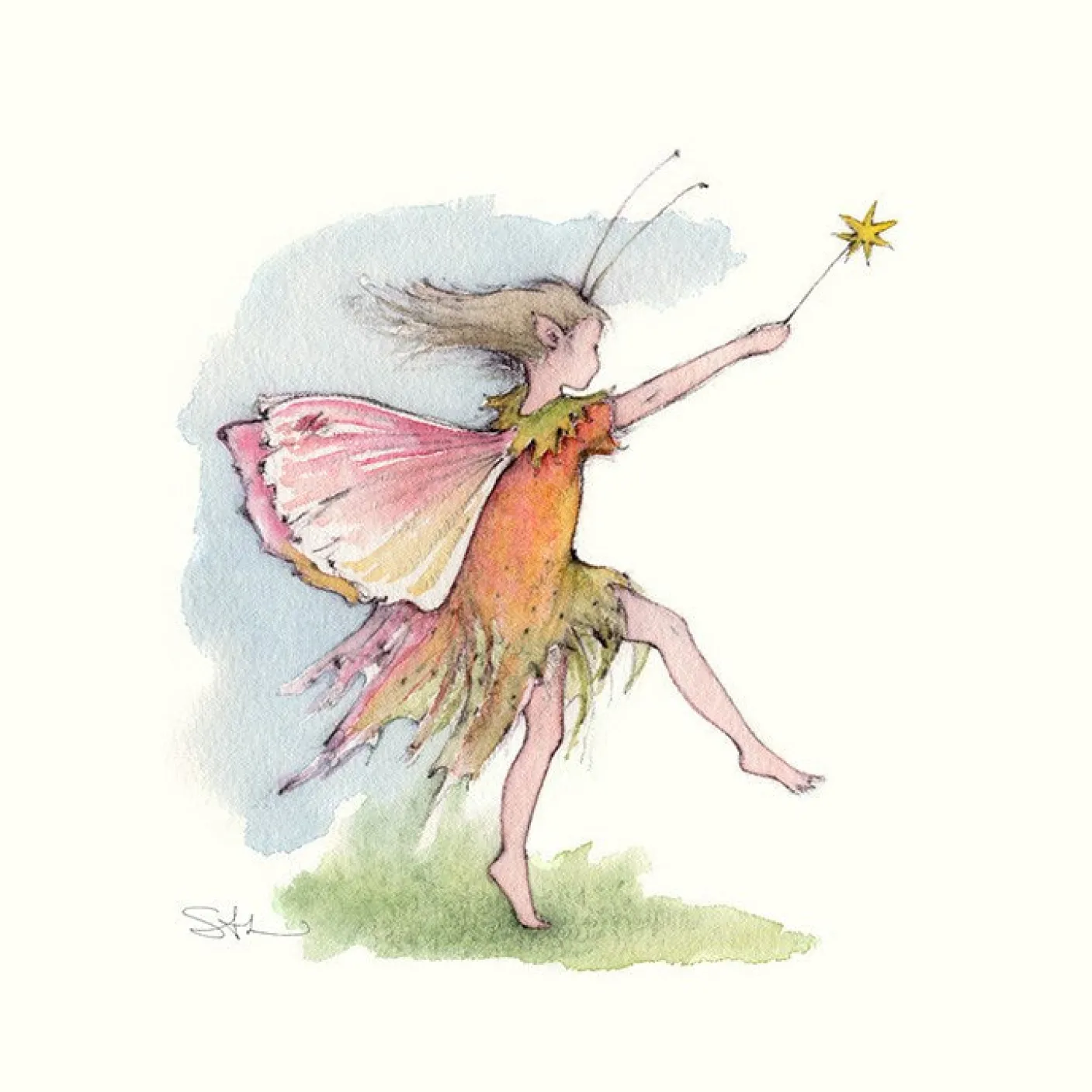 The Mischief Faerie Greeting Card