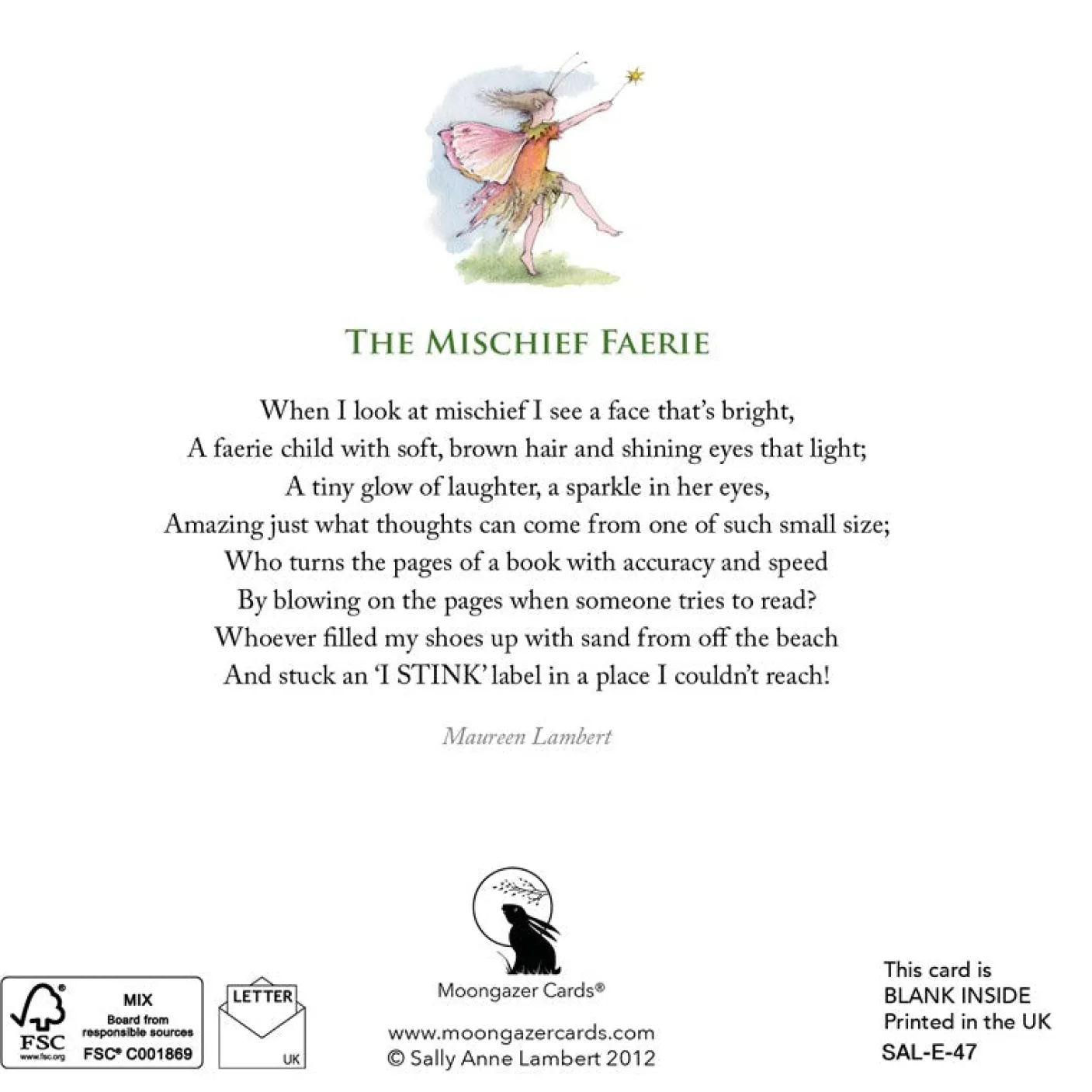 The Mischief Faerie Greeting Card
