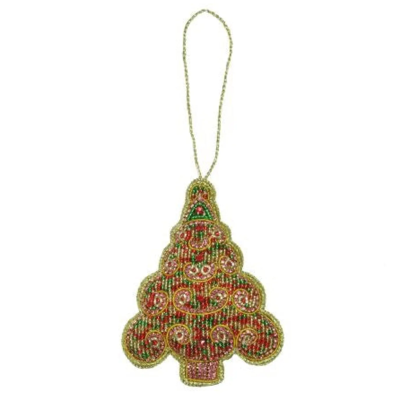 Beaded Swirl Tree Decoration by Tinker Tailor London