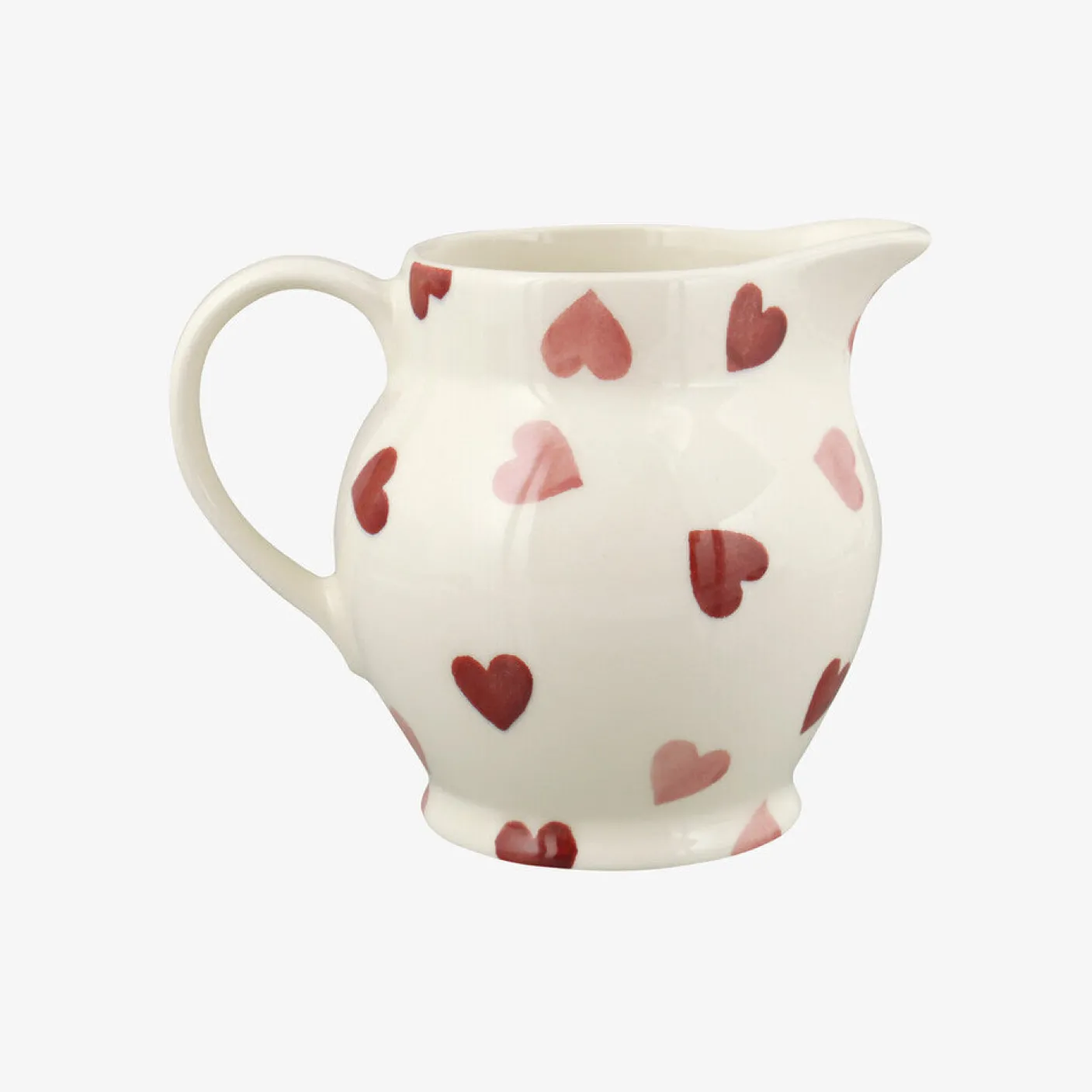 Pink Hearts 1/2 Pint Jug