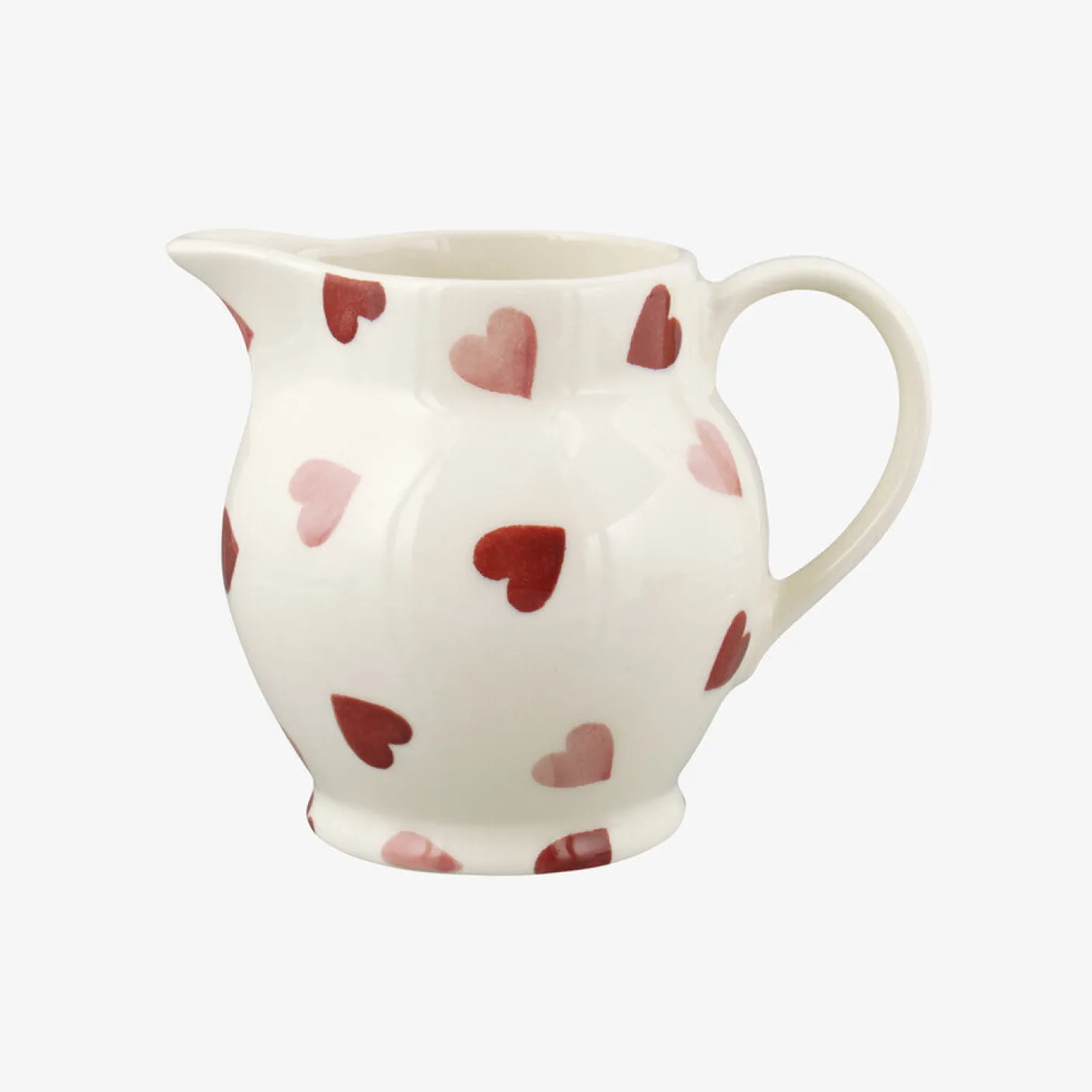 Pink Hearts 1/2 Pint Jug