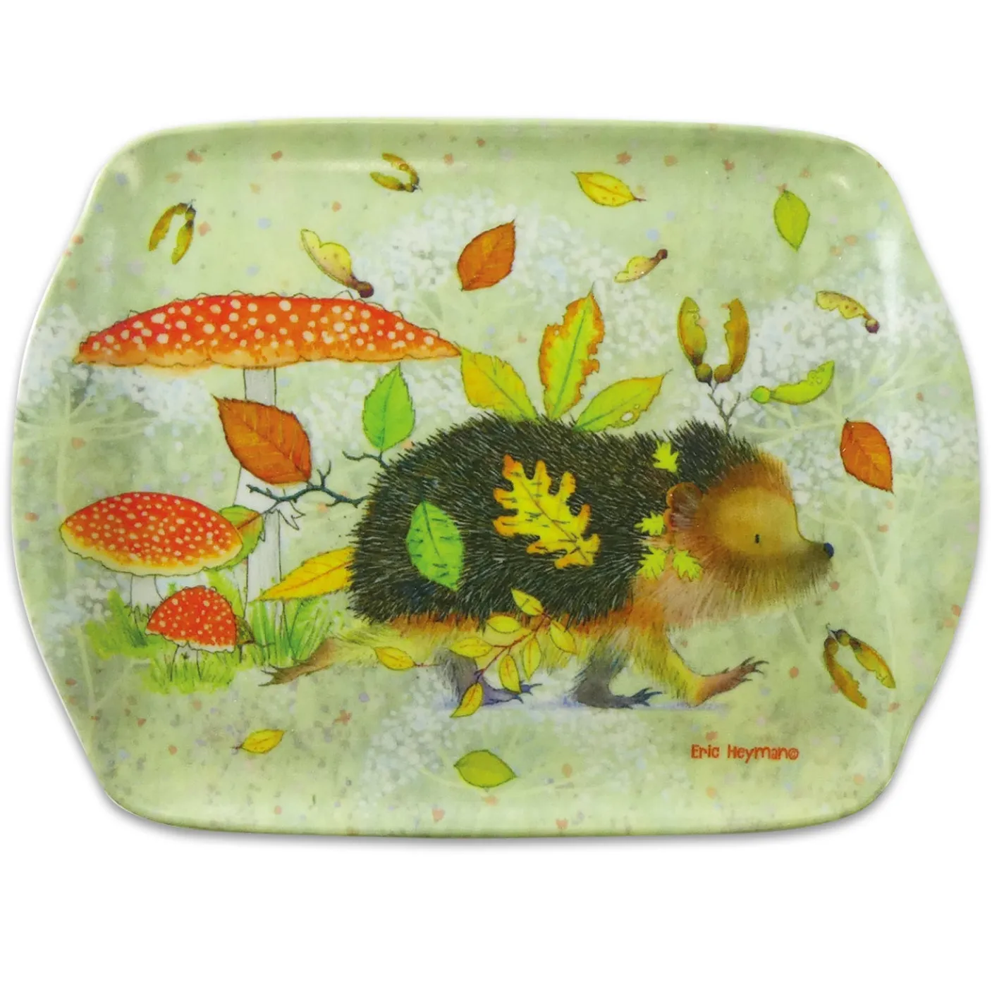 Hedgehog Melamine Medium Tray