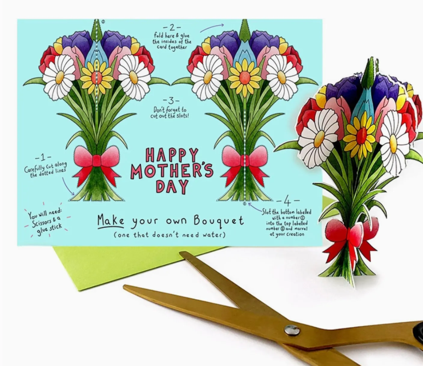 Make Your Own Bouquet Mother's Day Card