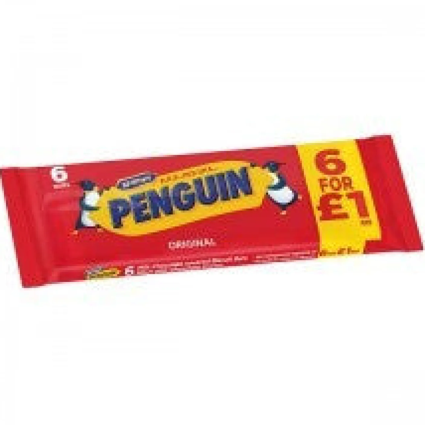 McVities Penguin Biscuit Bars 6 pack