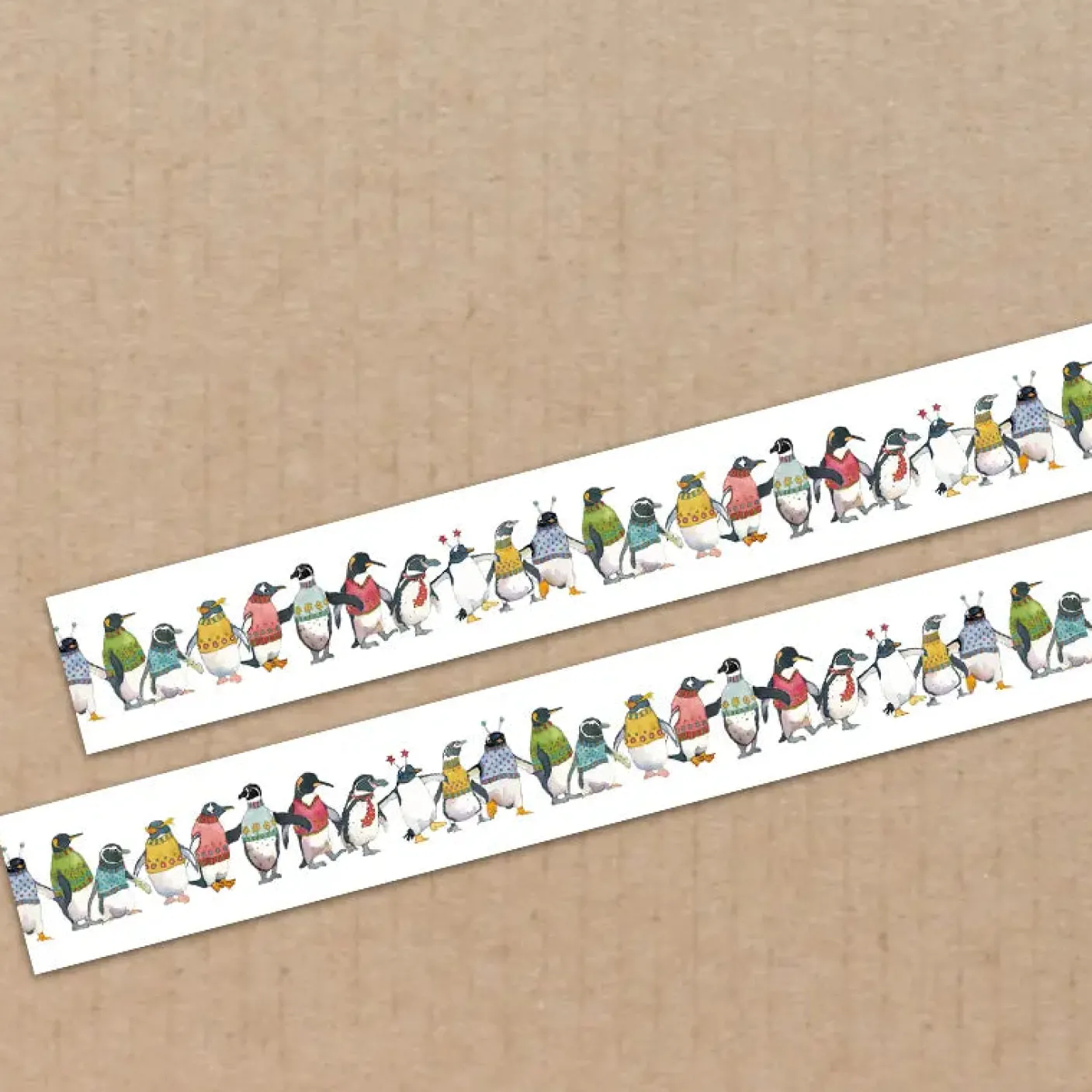 Penguins in Pullovers 15mm Washi Tape