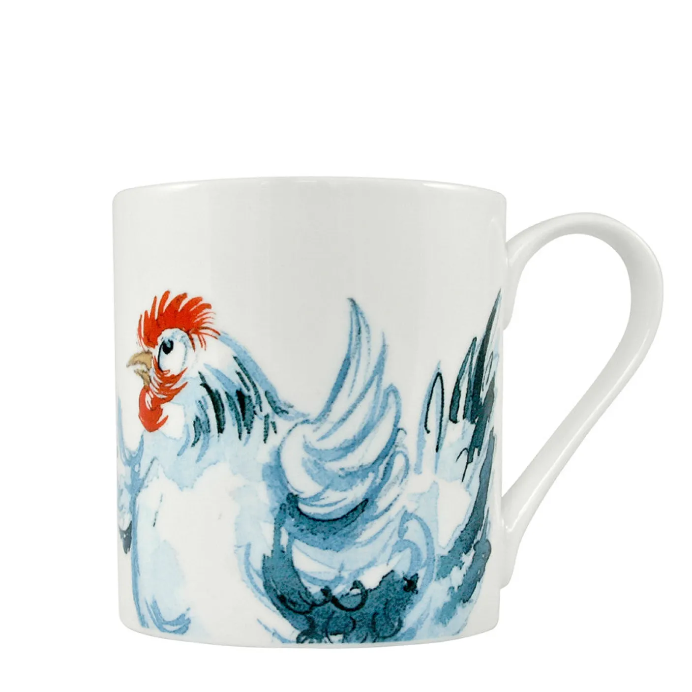 Dancing Hen Bone China Mug