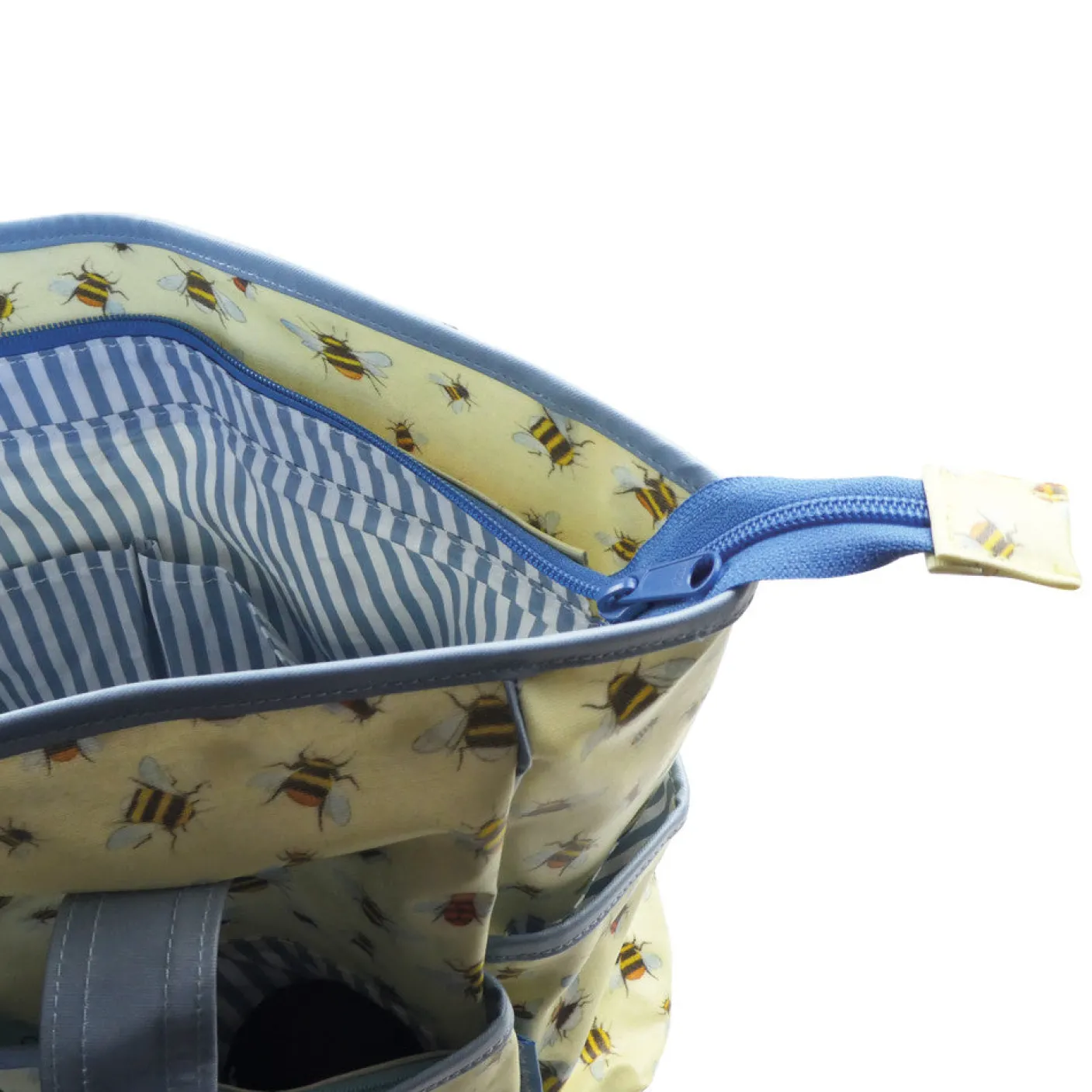 Bees Large Oilskin Pocket Bag