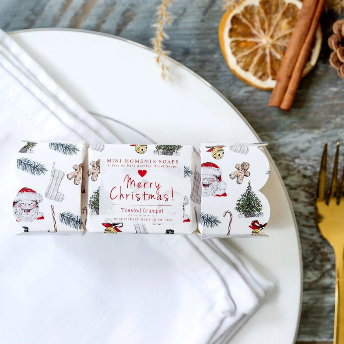 All Things Jolly Mini Moments Boxed Trio of Heart Soaps