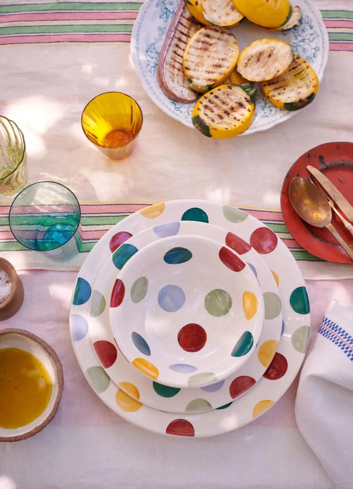 Big Polka Dots 10 1/2 Plate