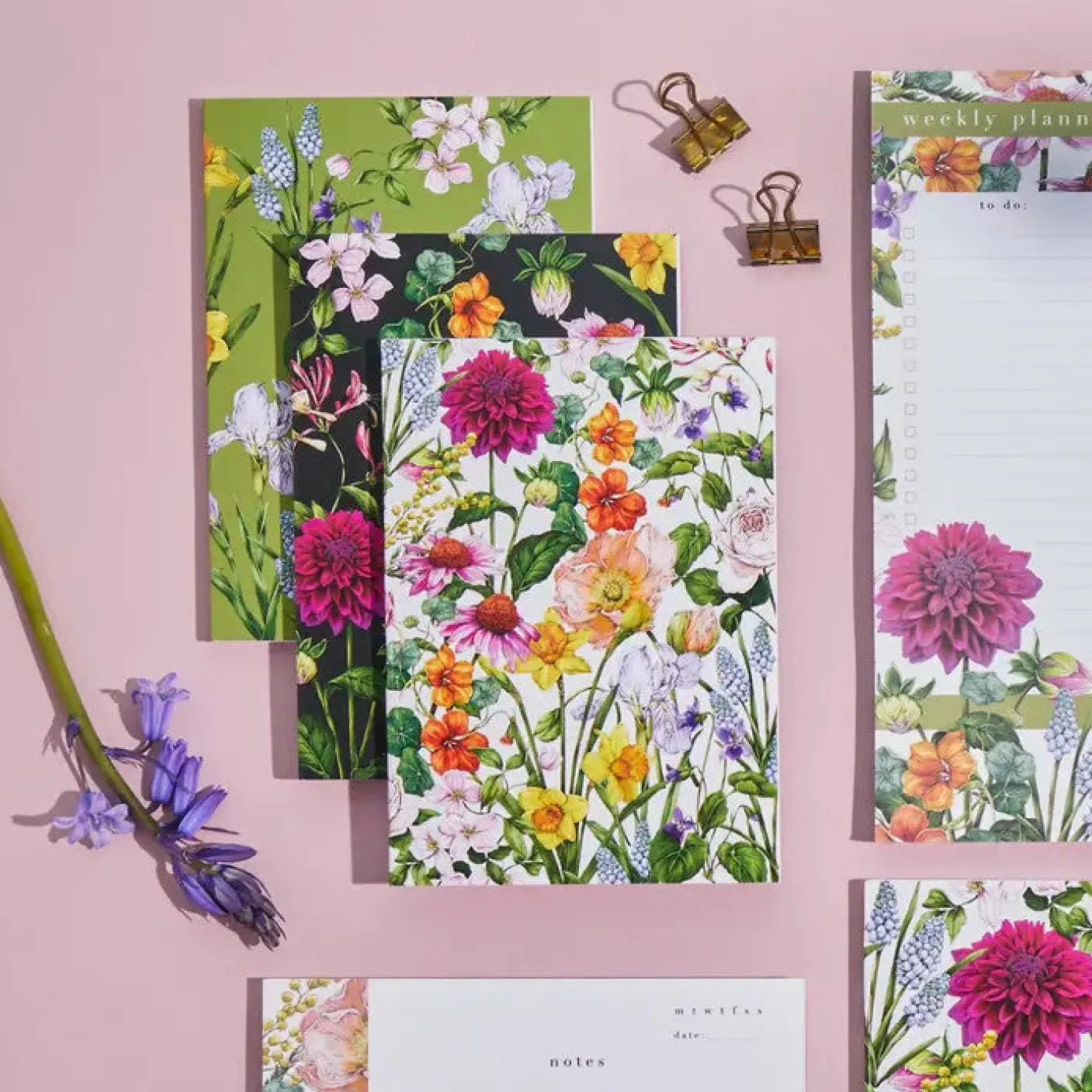 Bountiful Blooms - Set of 3 A6 Notebooks