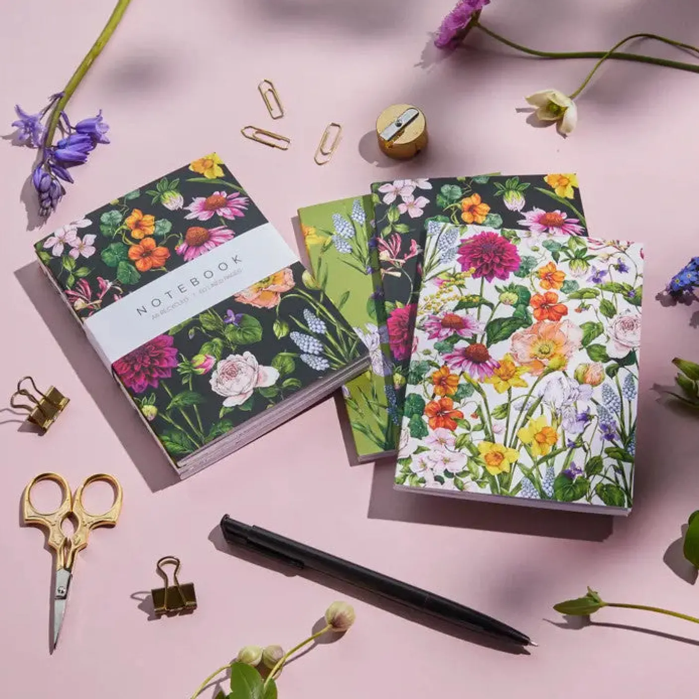 Bountiful Blooms - Set of 3 A6 Notebooks